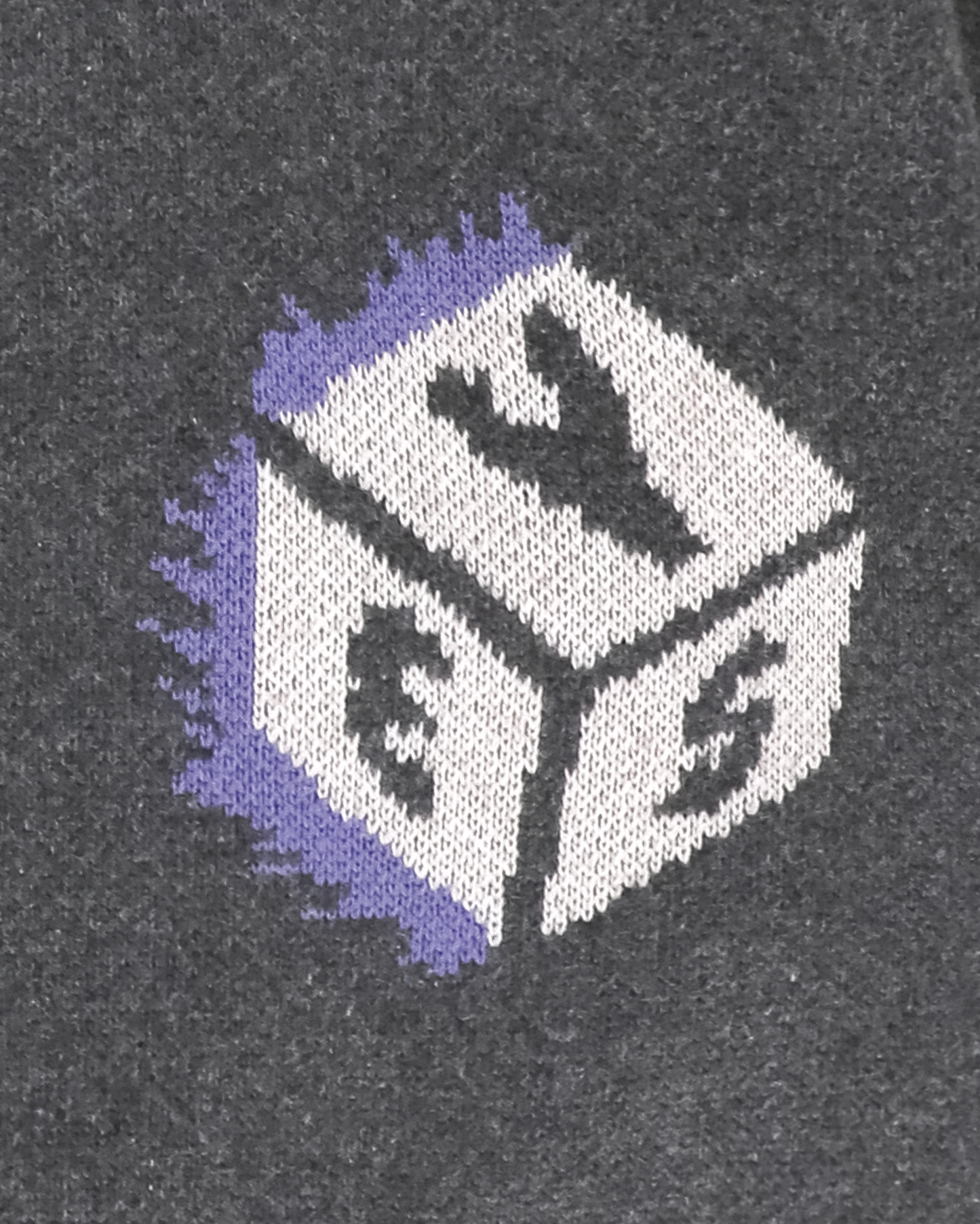 Y.E.S Dice Full Zip-up Knit Cardigan