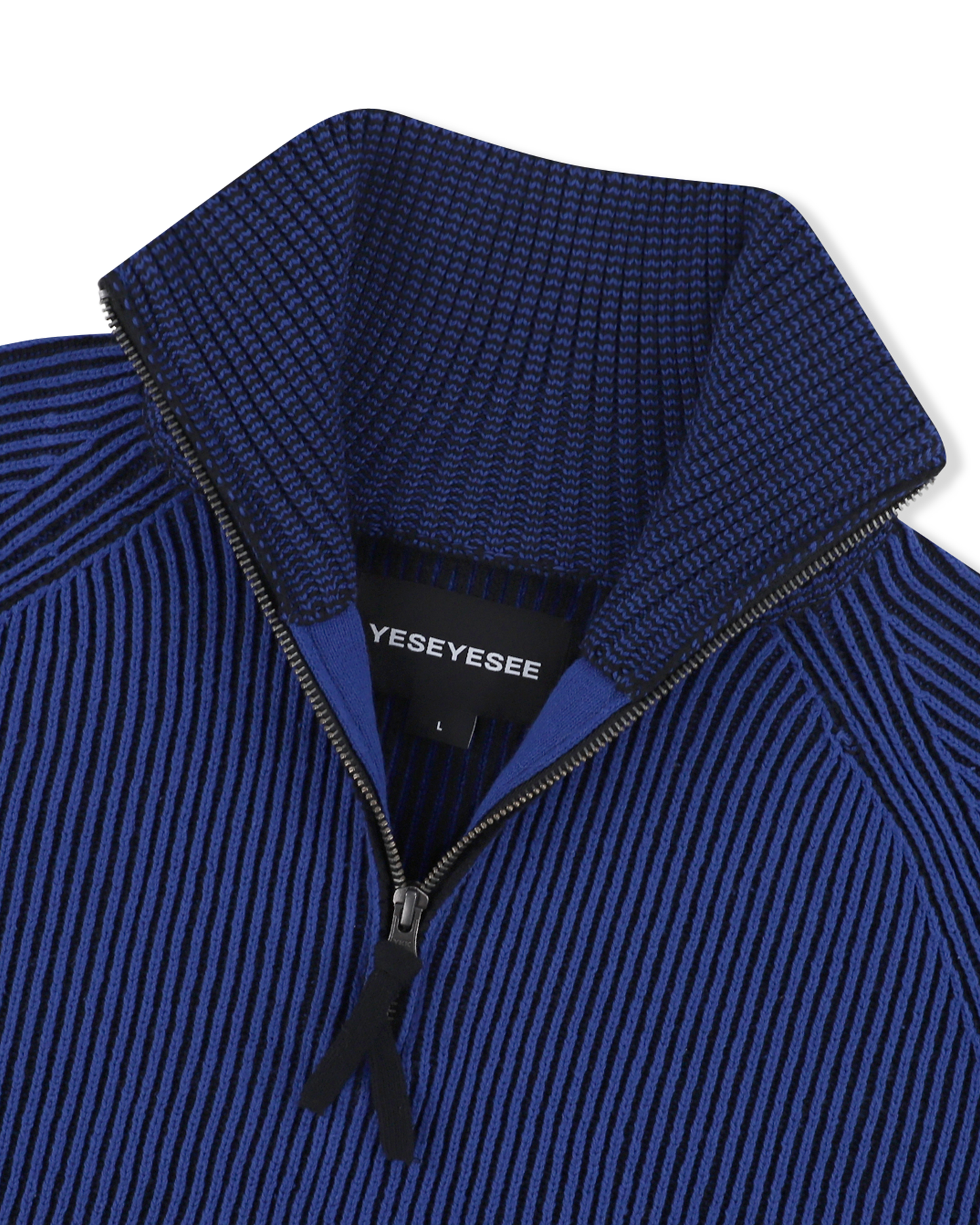 Rib Knit Half Zip up