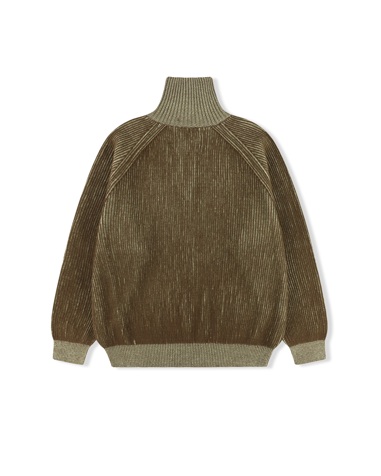 Rib Knit Half Zip up