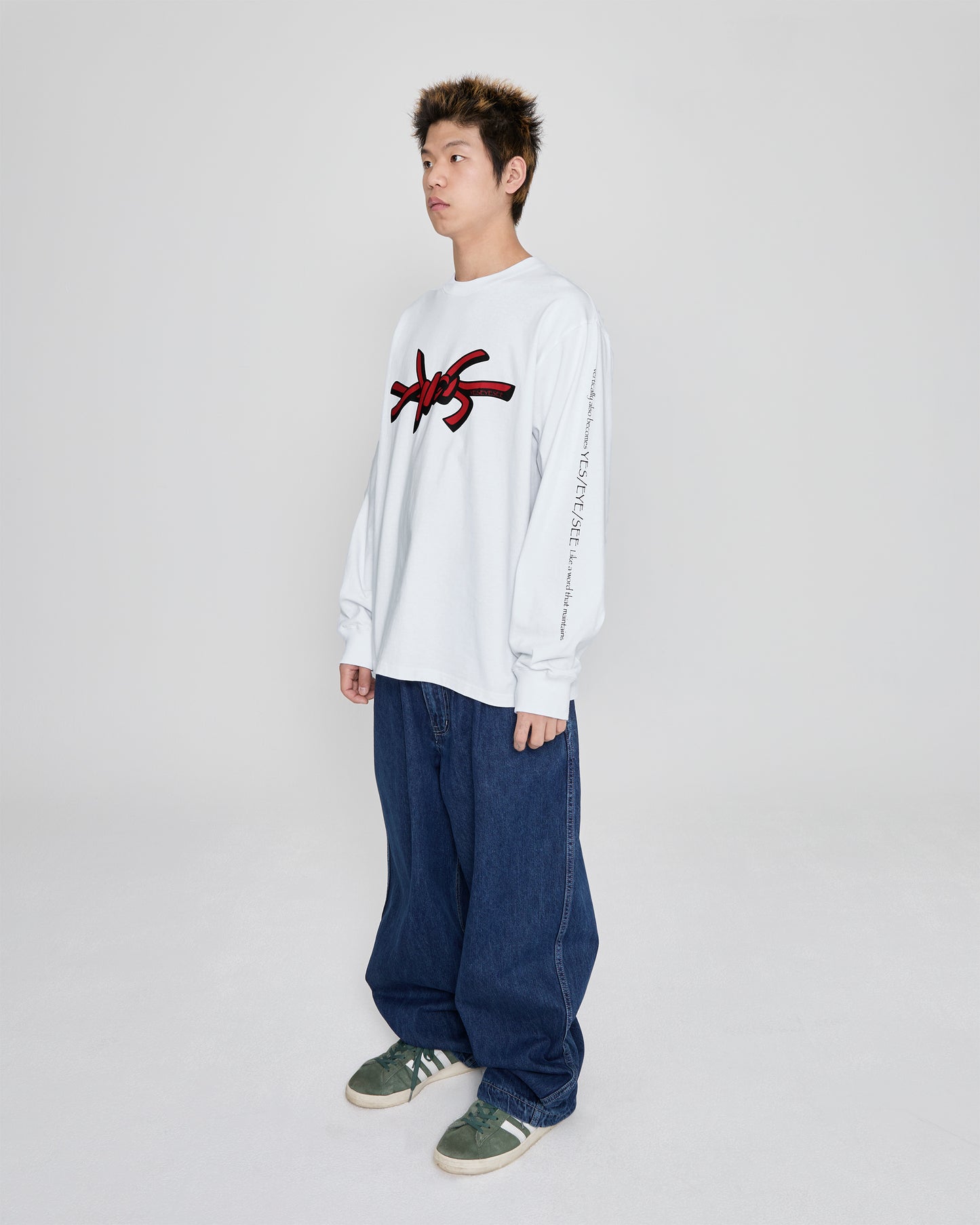 Y.E.S Wire Logo L/S