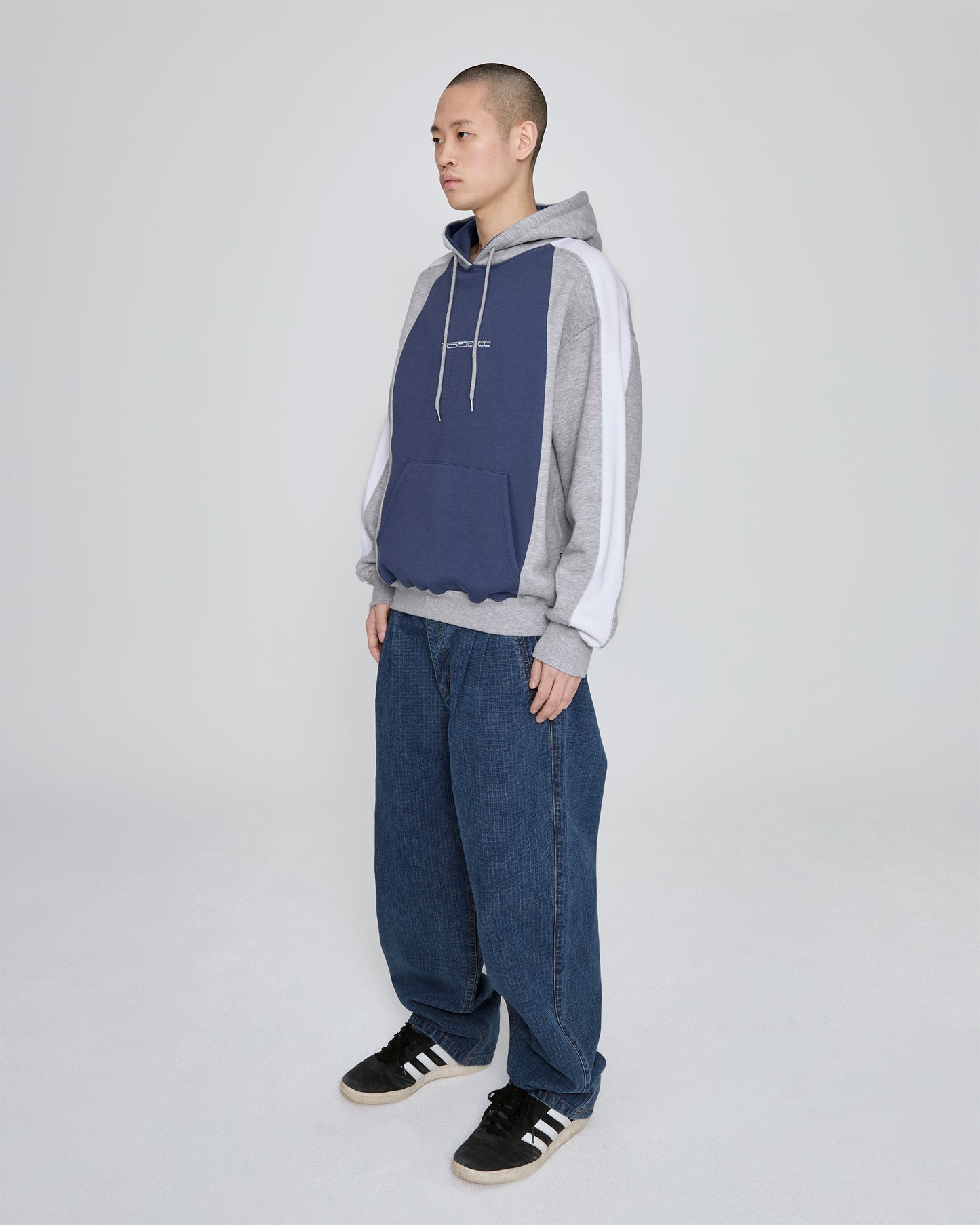 Two Tucked Ripstop Denim Pants