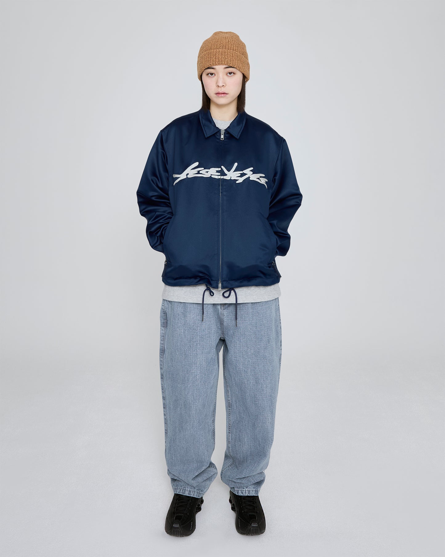 Chain Stitch Logo Coach Jacket