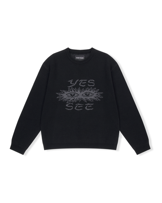 Eye Knit Pullover Sweater