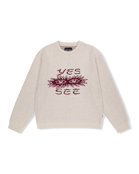 Eye Knit Pullover Sweater