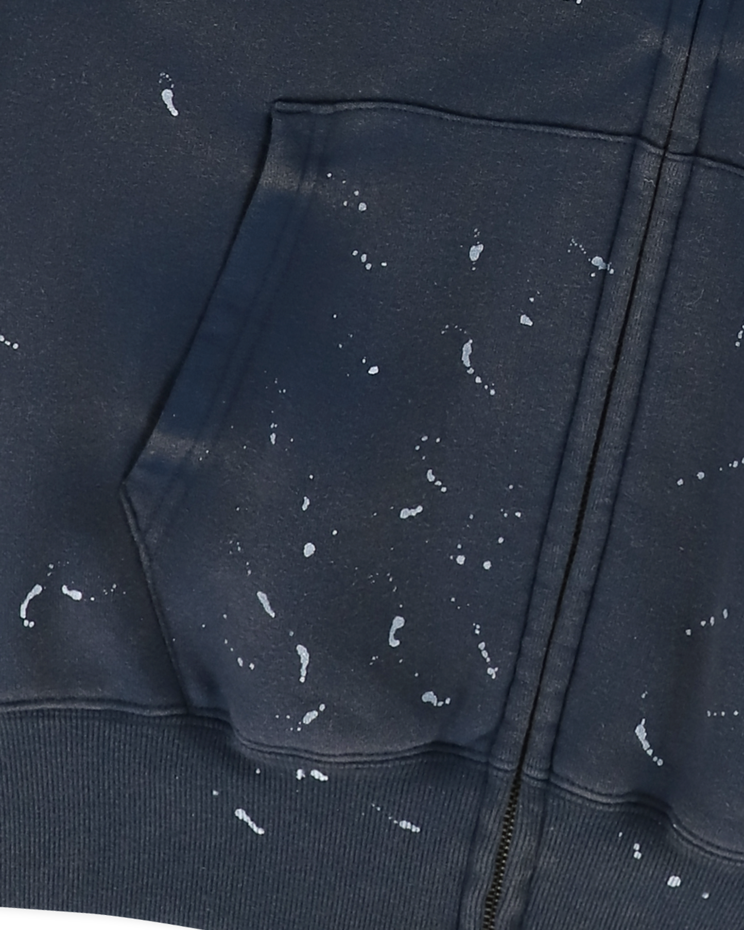 Y.E.S Painted zip up Hoodie