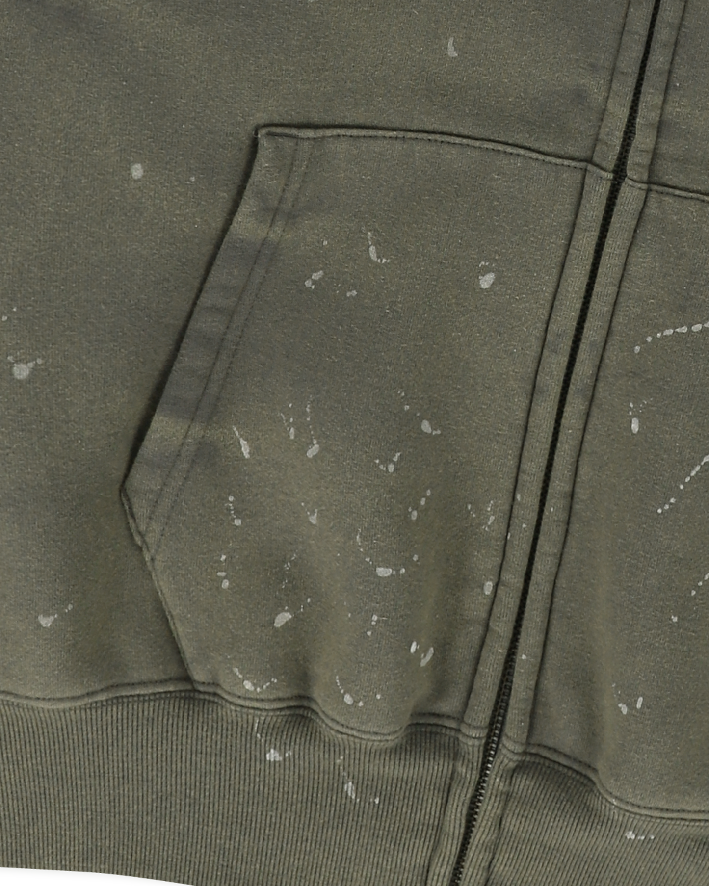 Y.E.S Painted zip up Hoodie