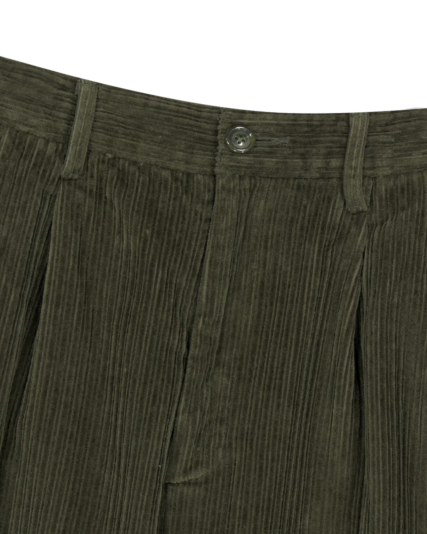 Cord Tucked Pants