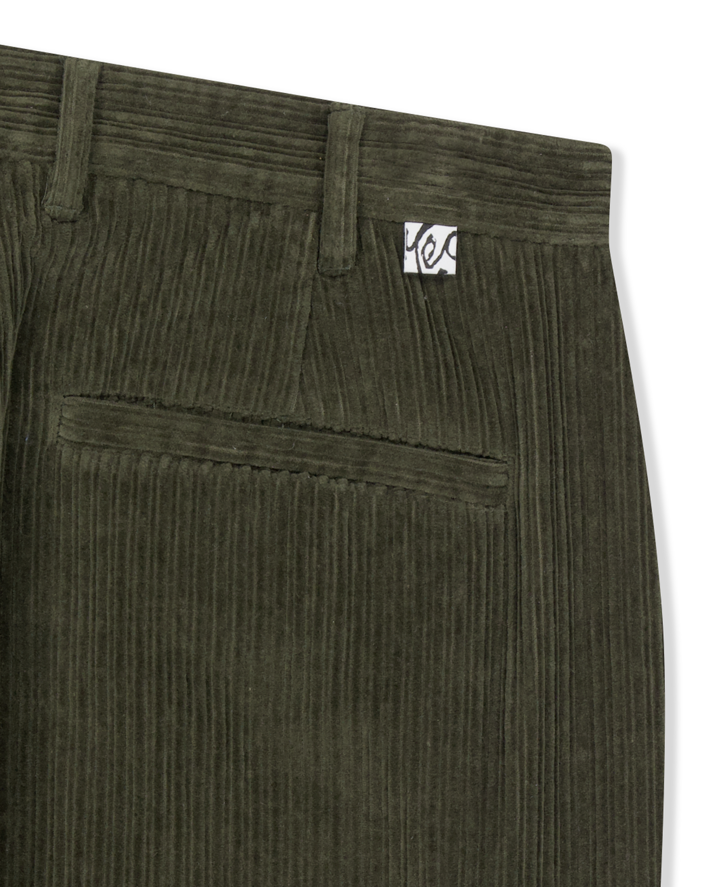 Cord Tucked Pants