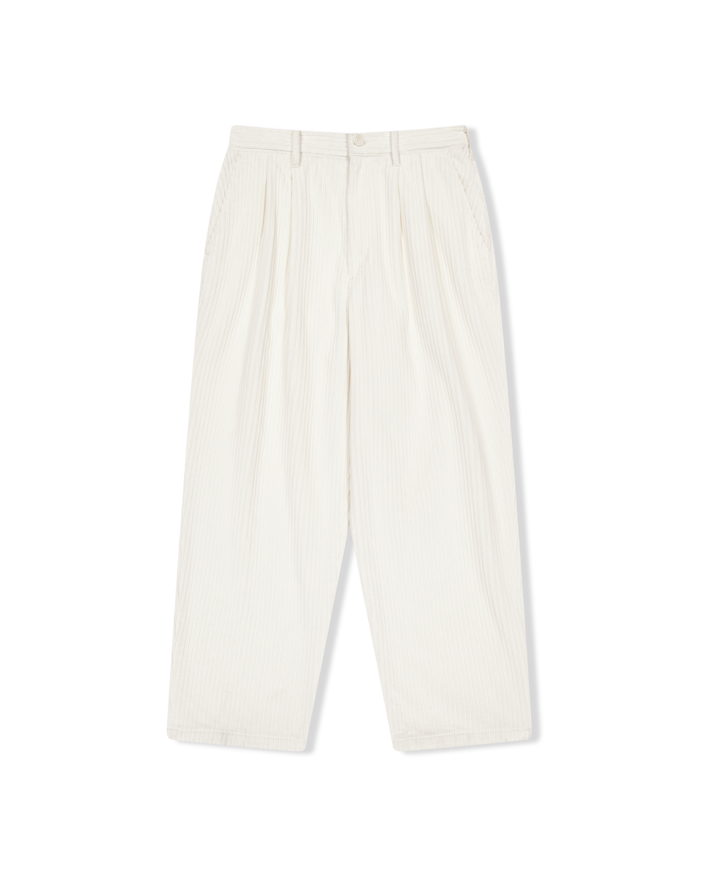 Cord Tucked Pants