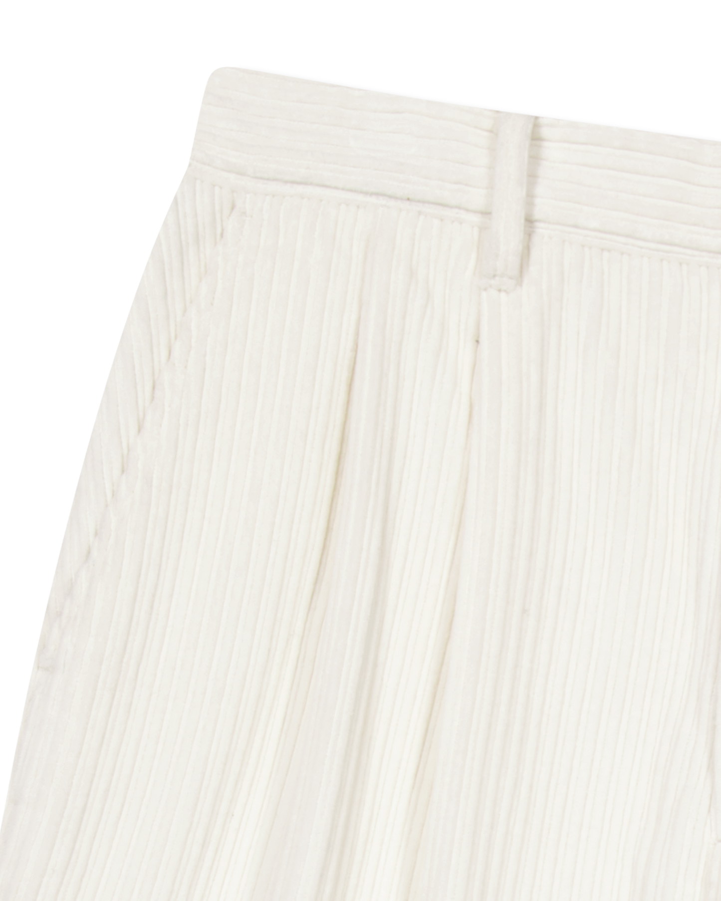 Cord Tucked Pants