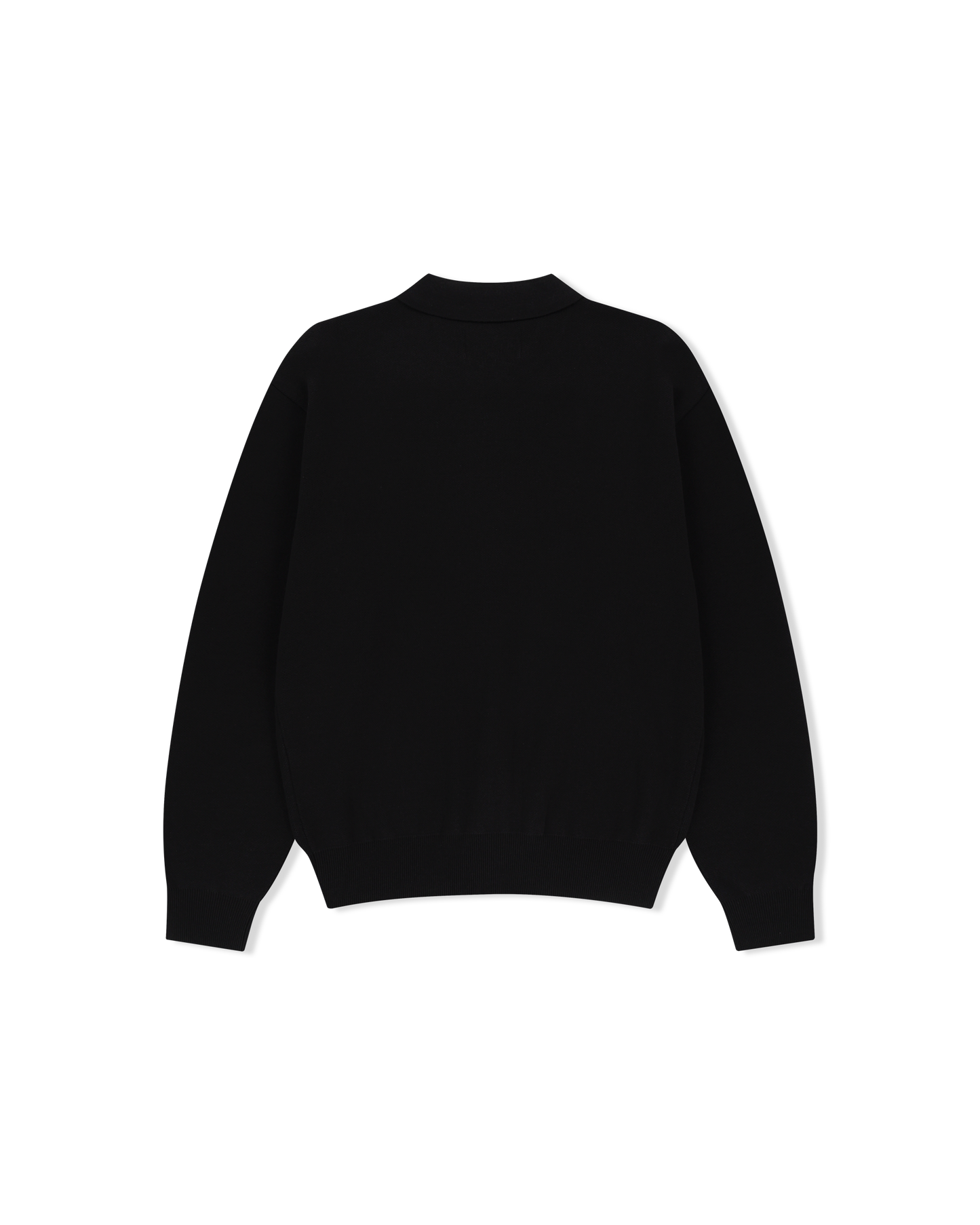 Knit Zip Up Polo Cardigan