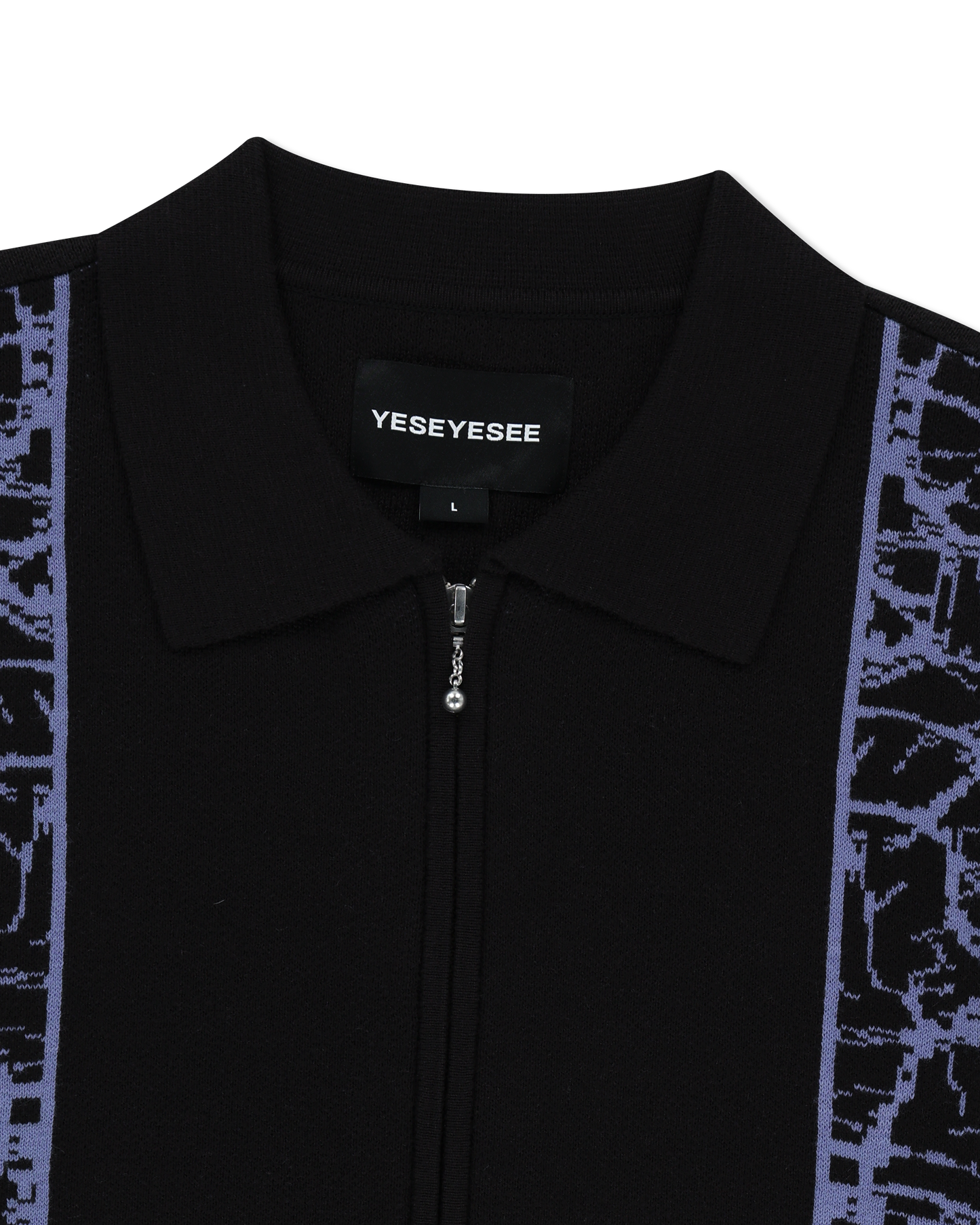 Knit Zip Up Polo Cardigan