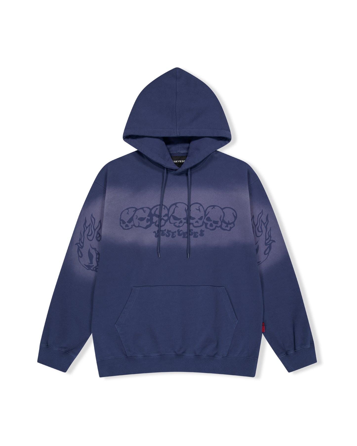 Y.E.S Fade-out Skull Hoodie