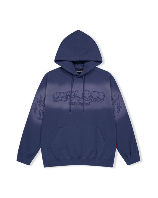 Y.E.S Fade-out Skull Hoodie