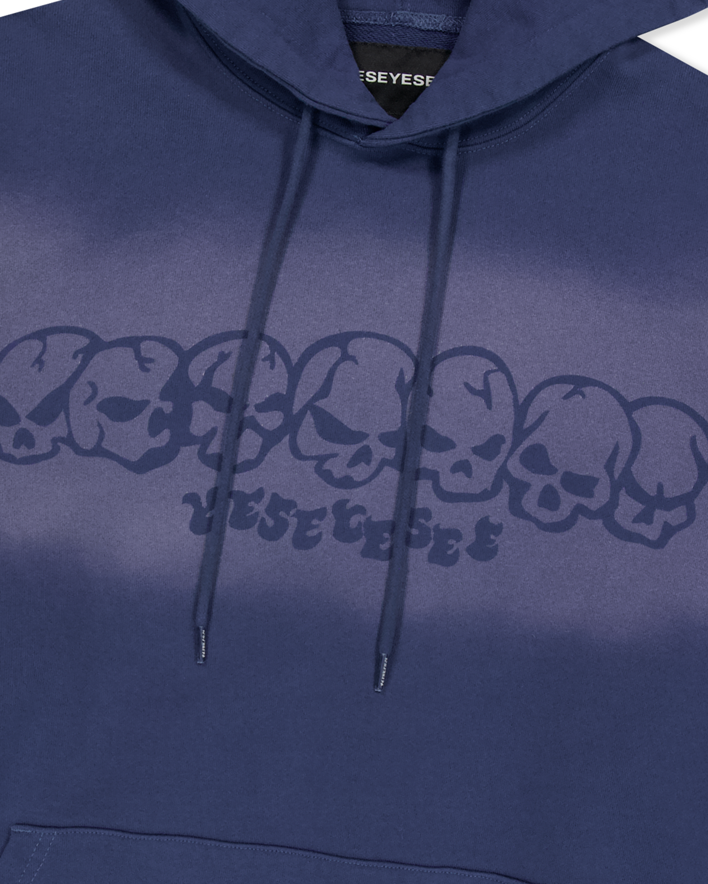 Y.E.S Fade-out Skull Hoodie