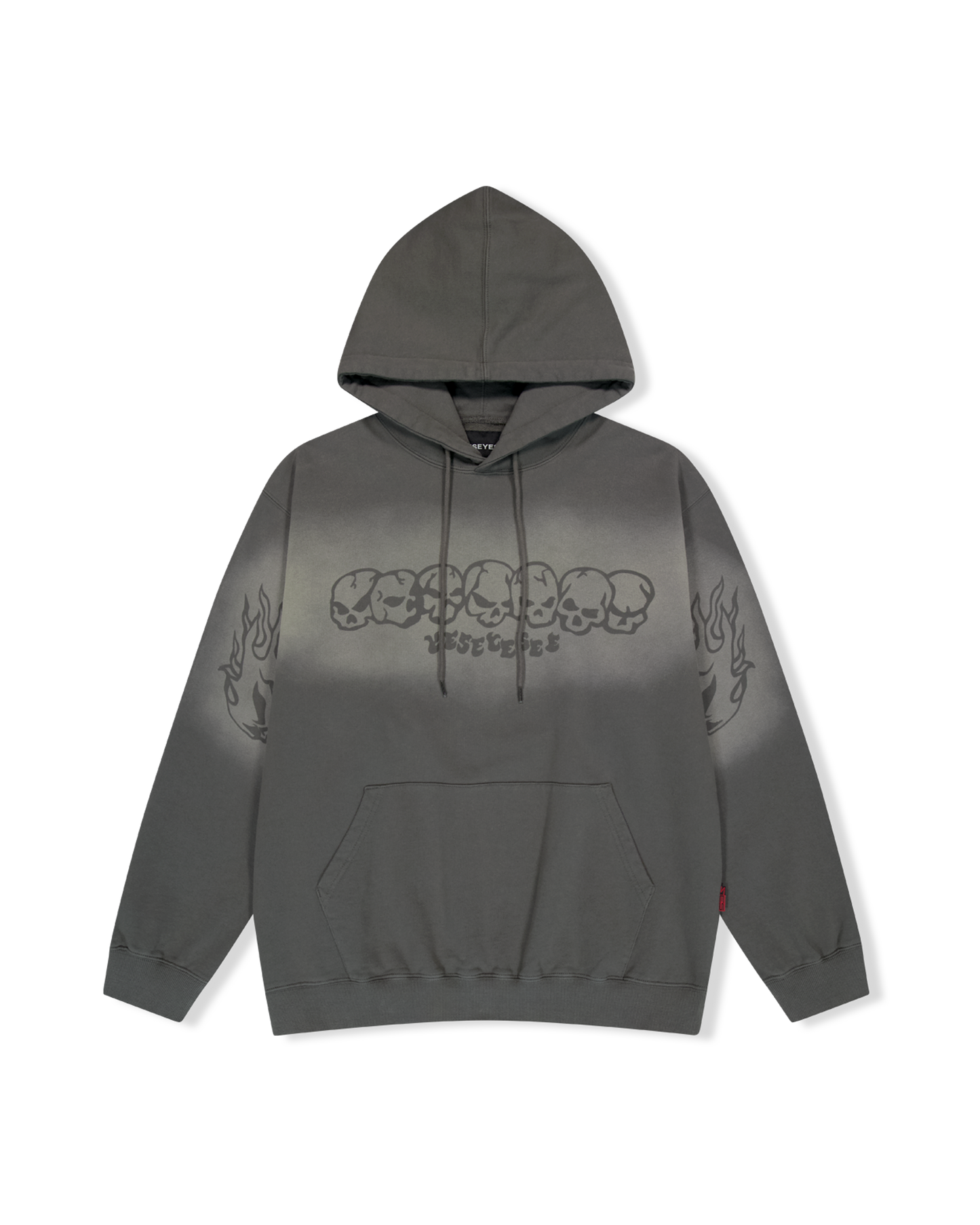 Y.E.S Fade-out Skull Hoodie