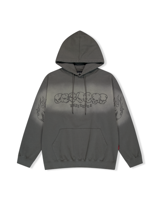 Y.E.S Fade-out Skull Hoodie