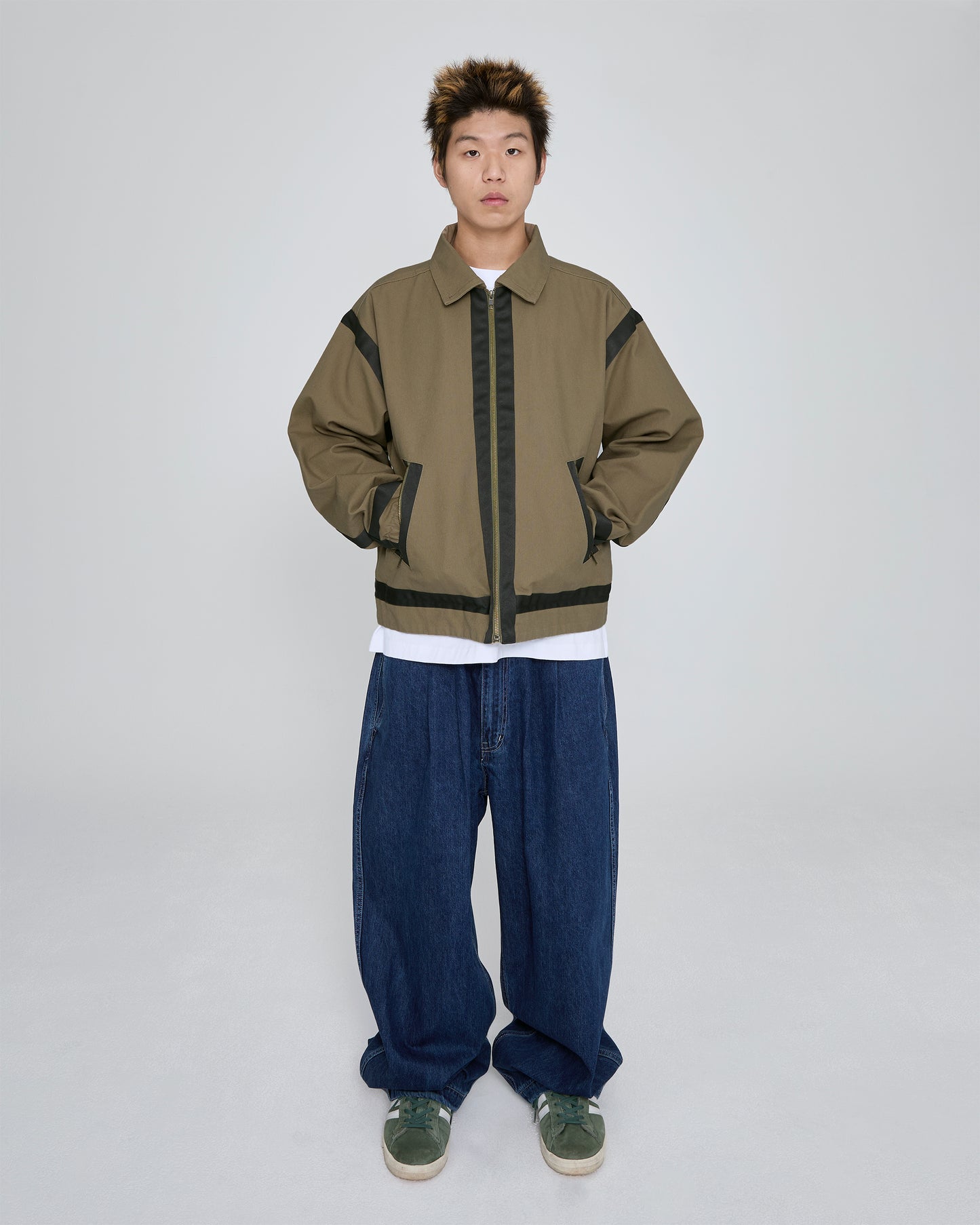Tape Detail Canvas Jacket