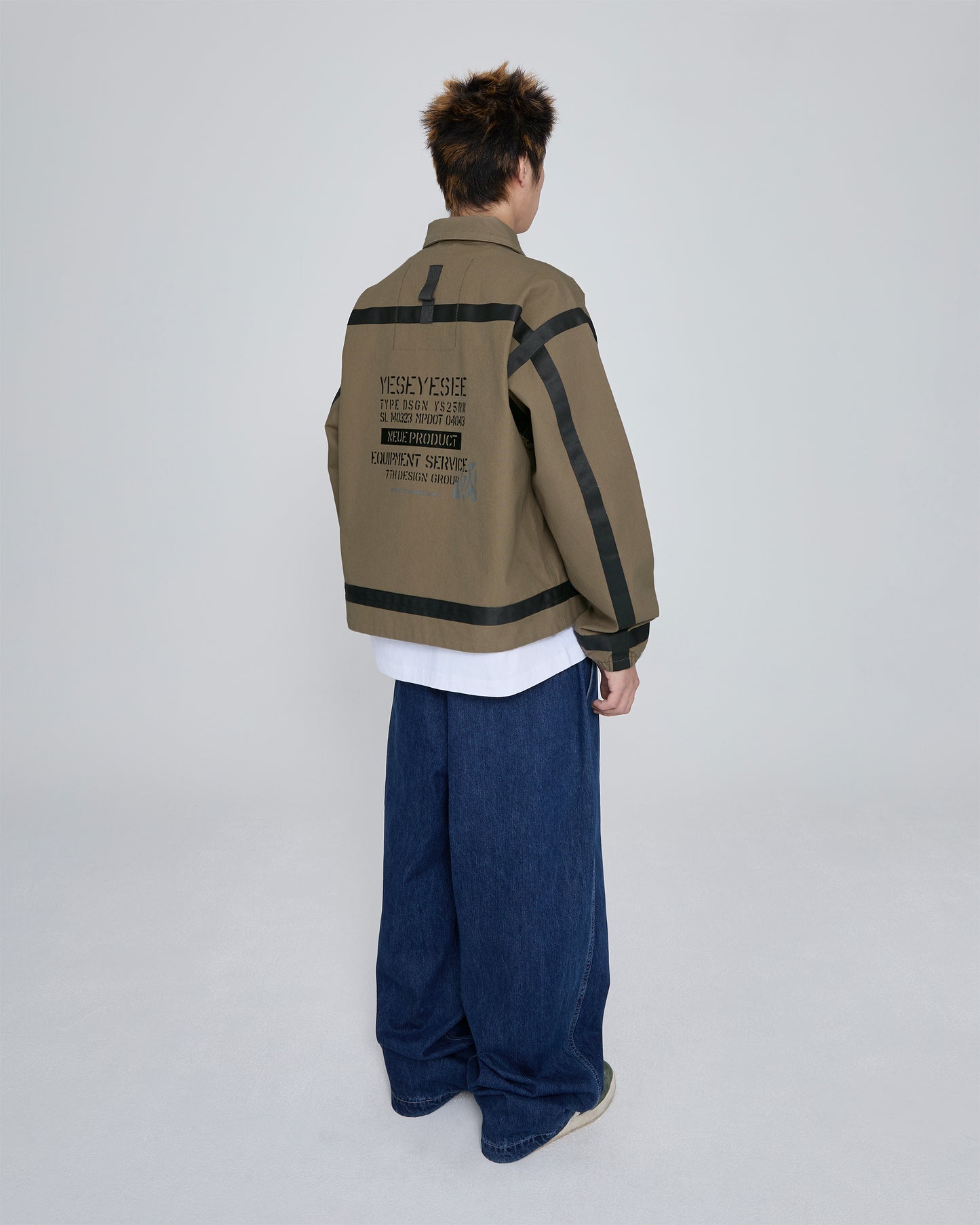 Tape Detail Canvas Jacket