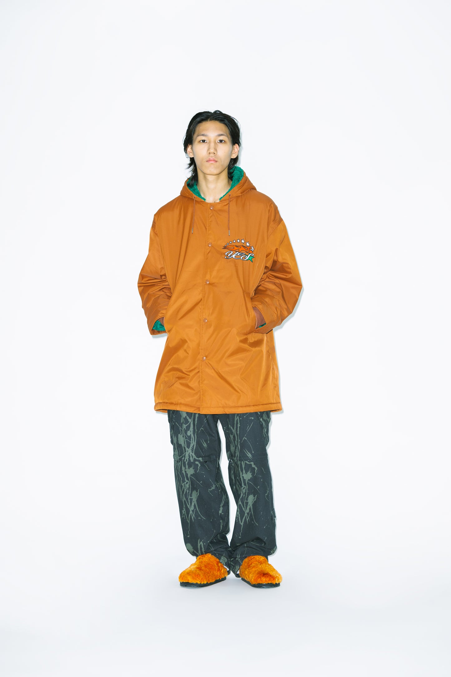 Hairy Lining Long Parka