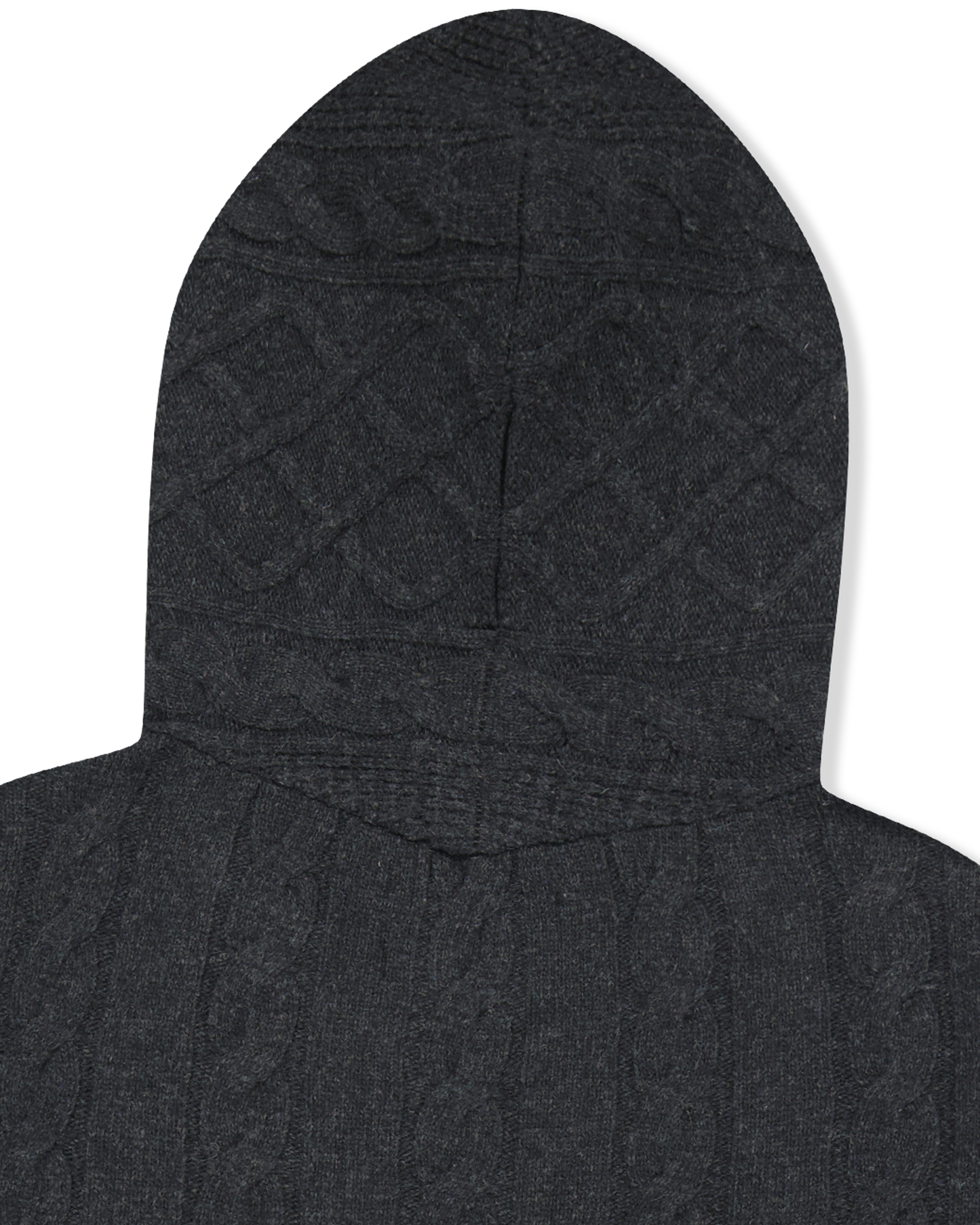 Hooded Cable Knit Pullover