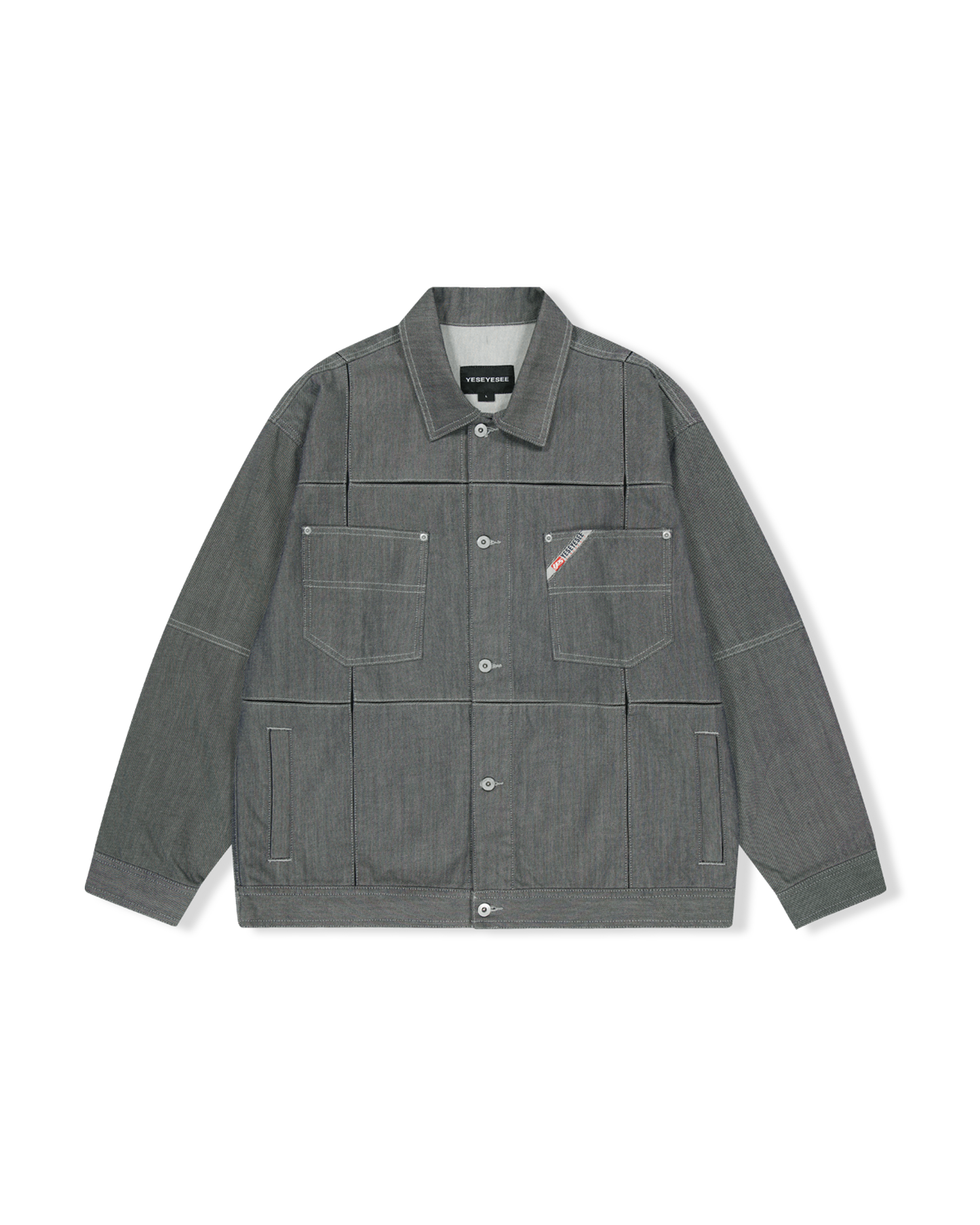Paneled Denim Jacket