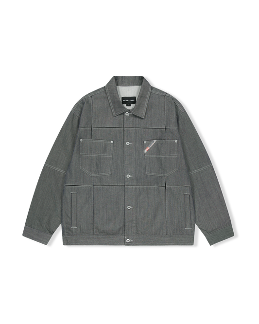 Paneled Denim Jacket