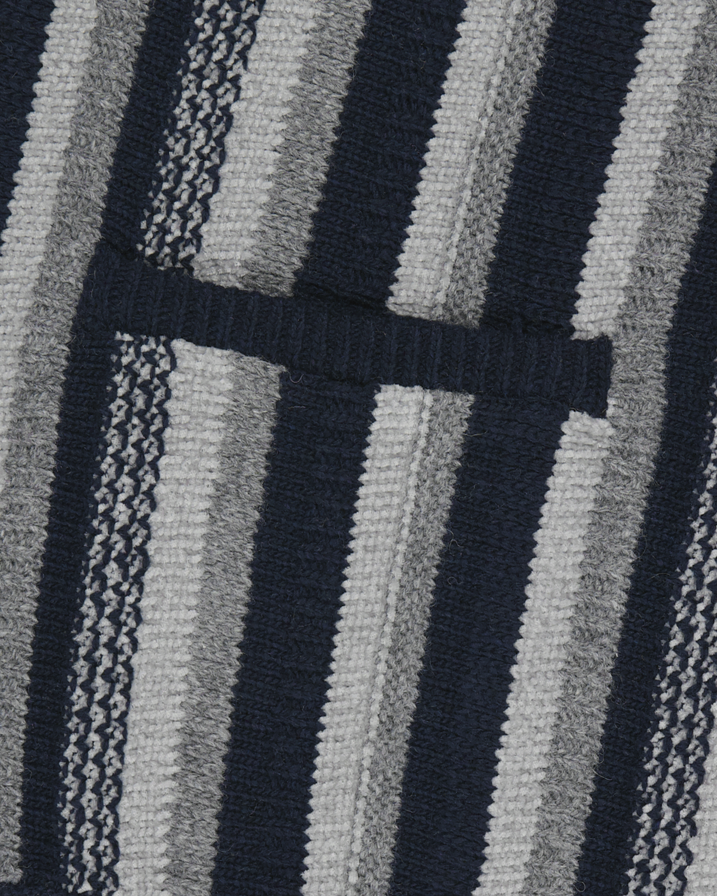Stripe Knit Zip-Up Vest