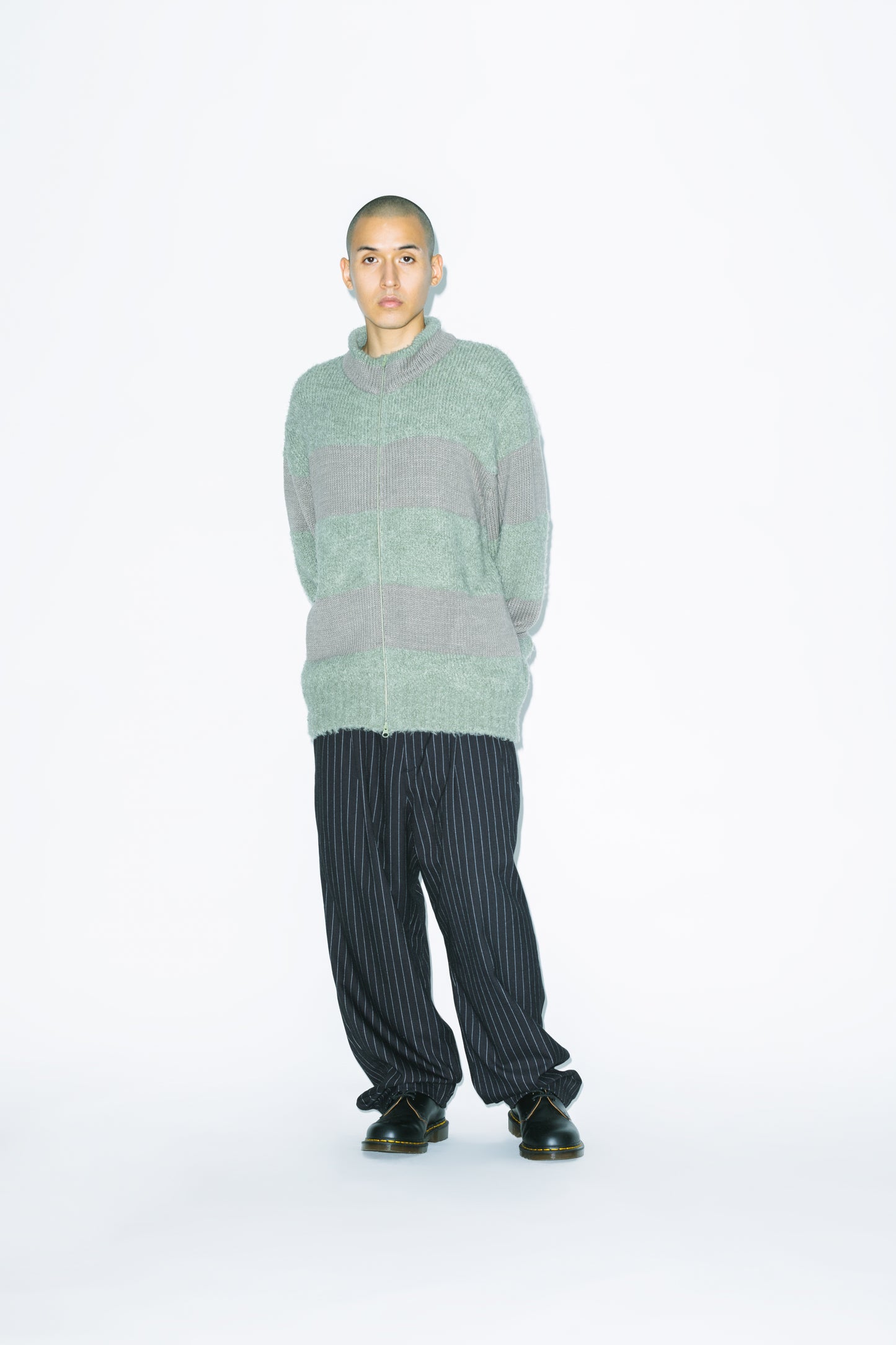 Stripe Tucked Pants