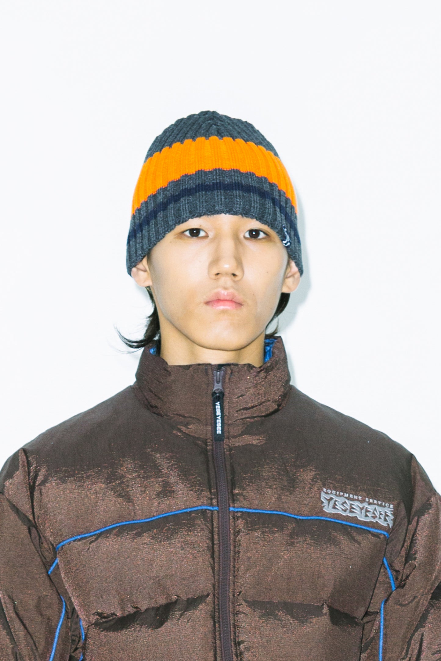 Y.E.S Stripe Beanie
