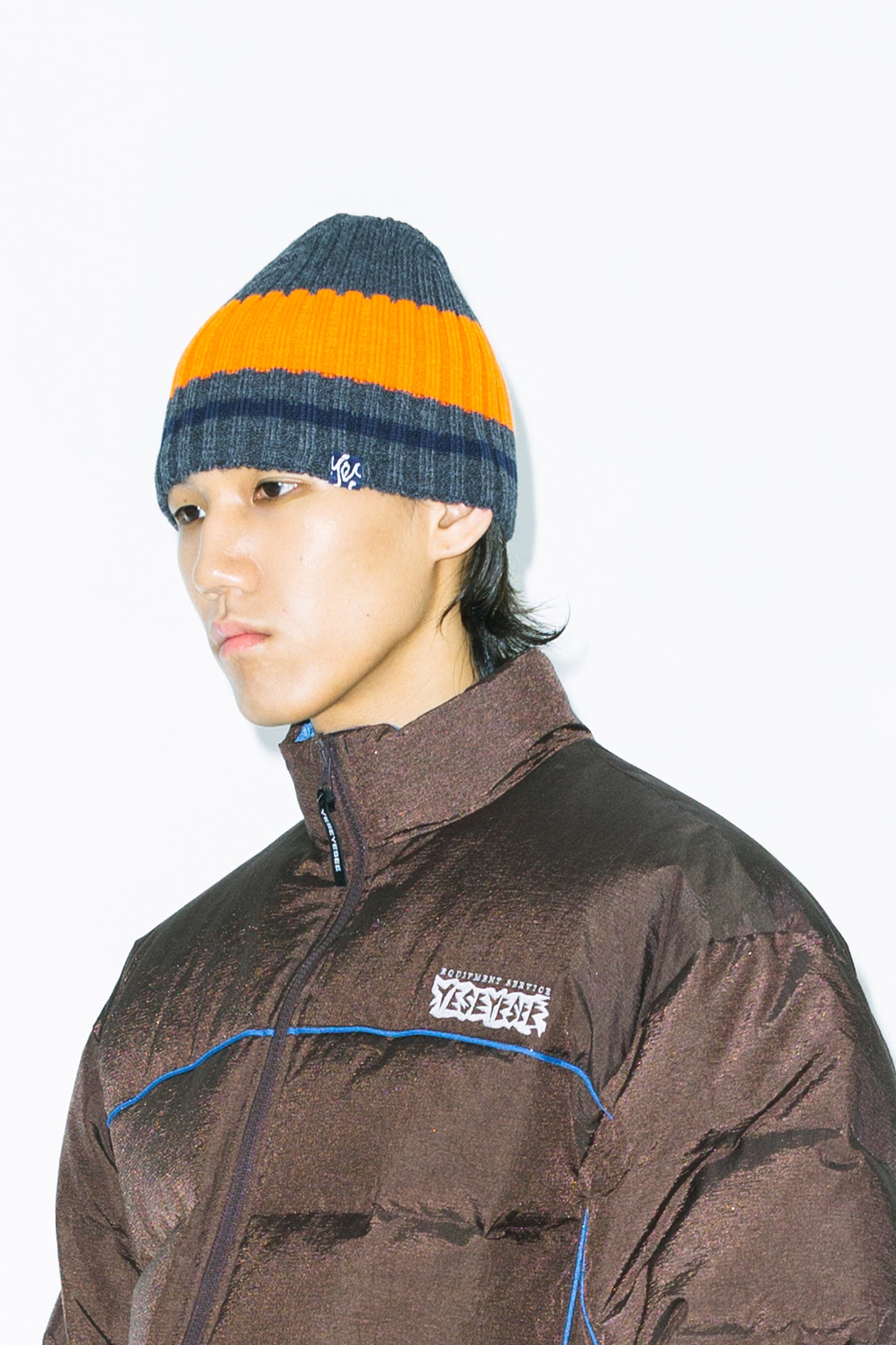 Y.E.S Stripe Beanie