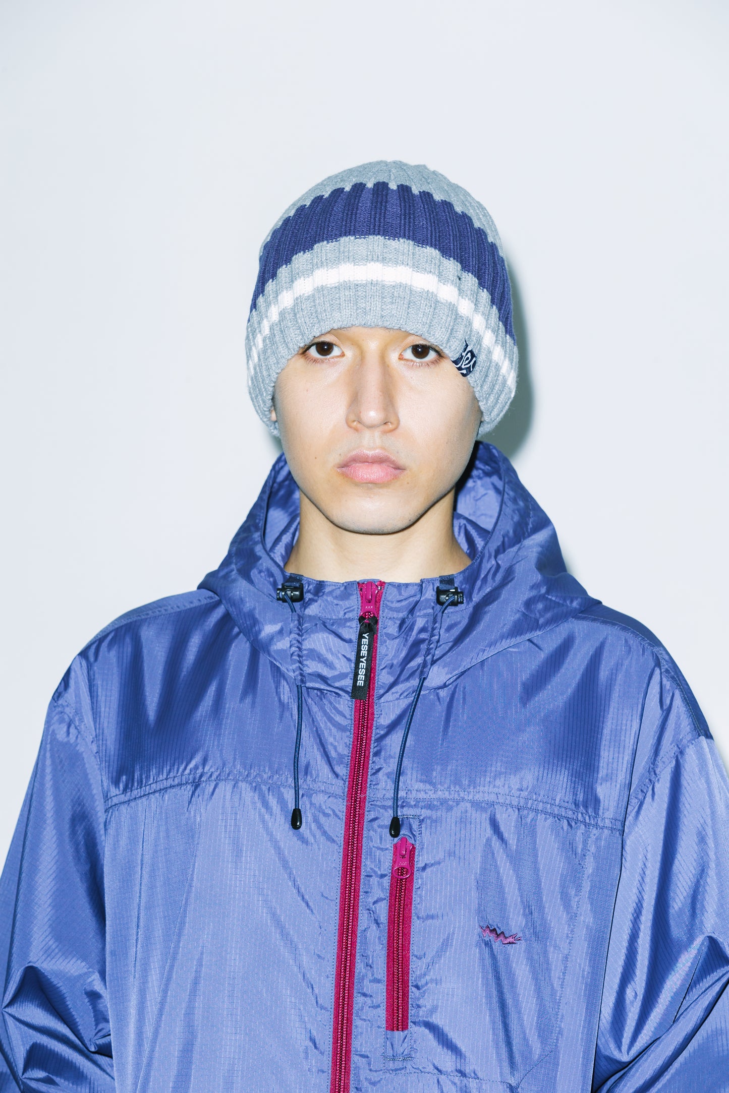 Y.E.S Stripe Beanie