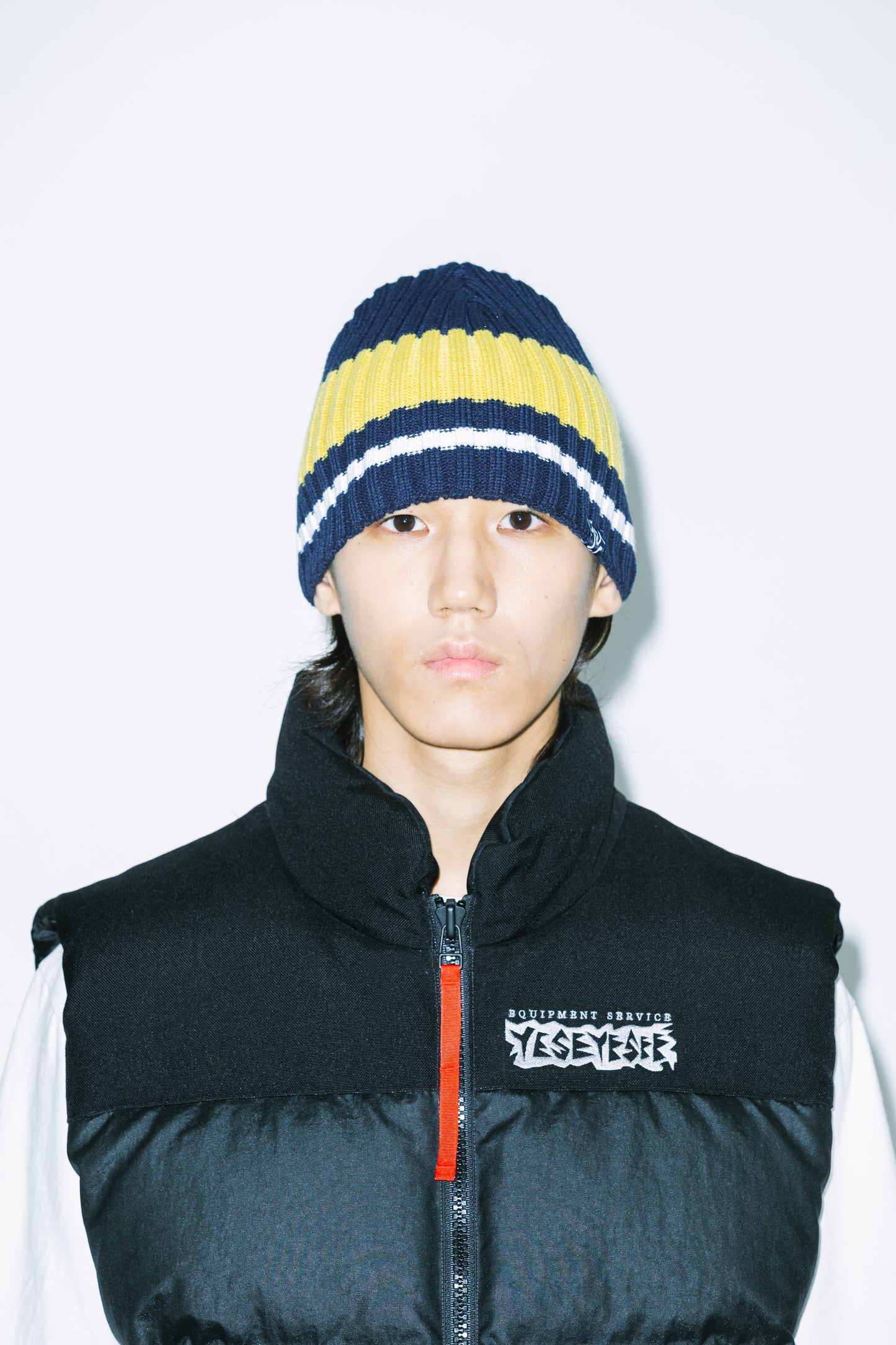 Y.E.S Stripe Beanie