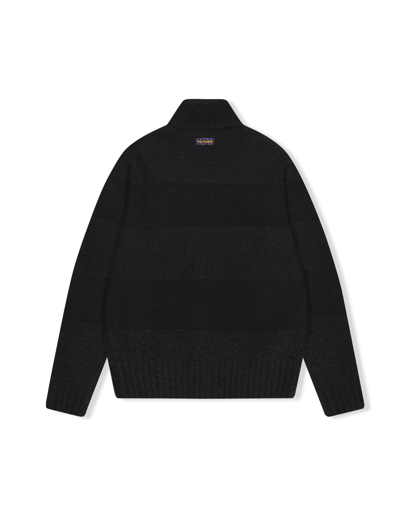 Y.E.S Stripe Zip-up Knit Cardigan
