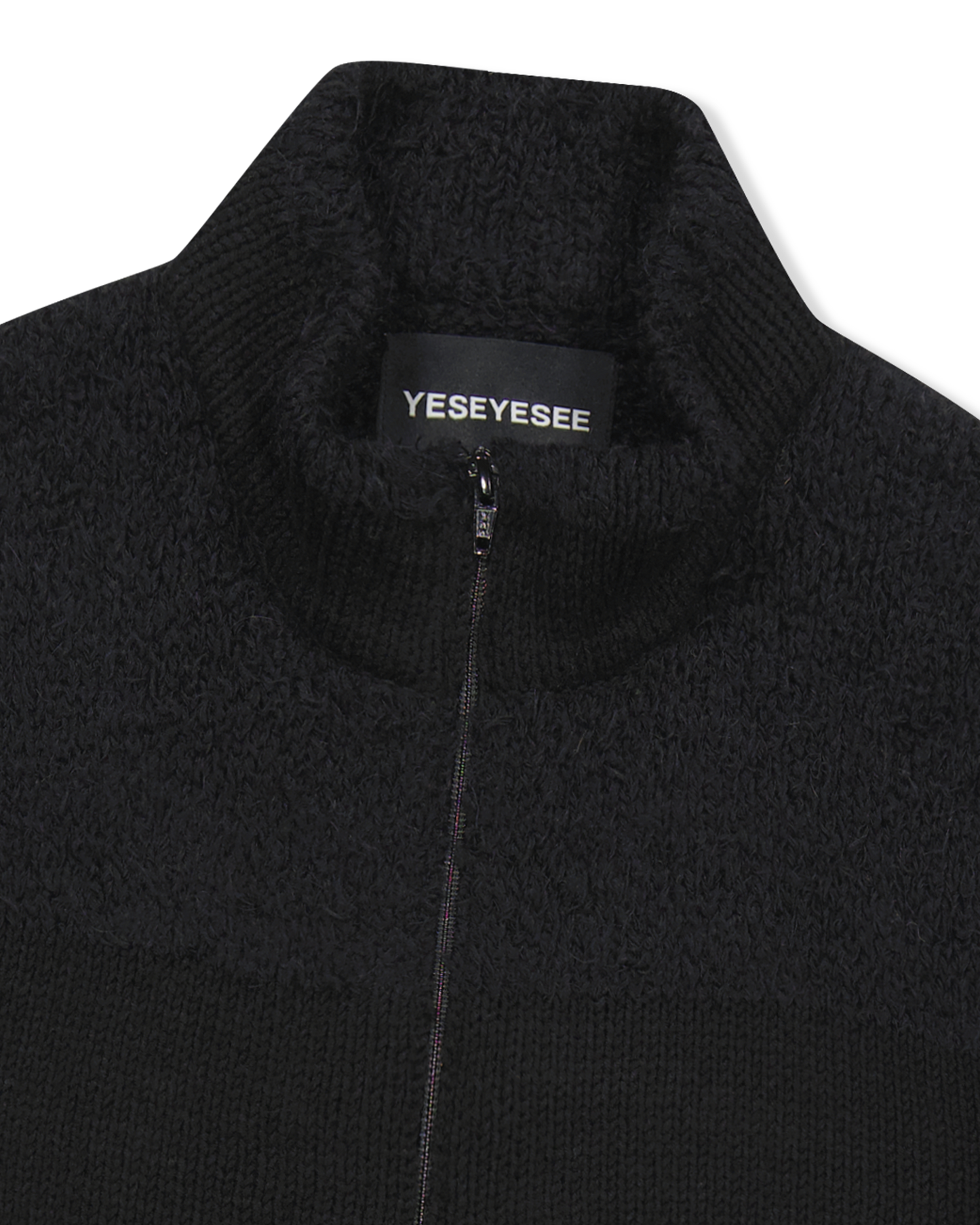 Y.E.S Stripe Zip-up Knit Cardigan