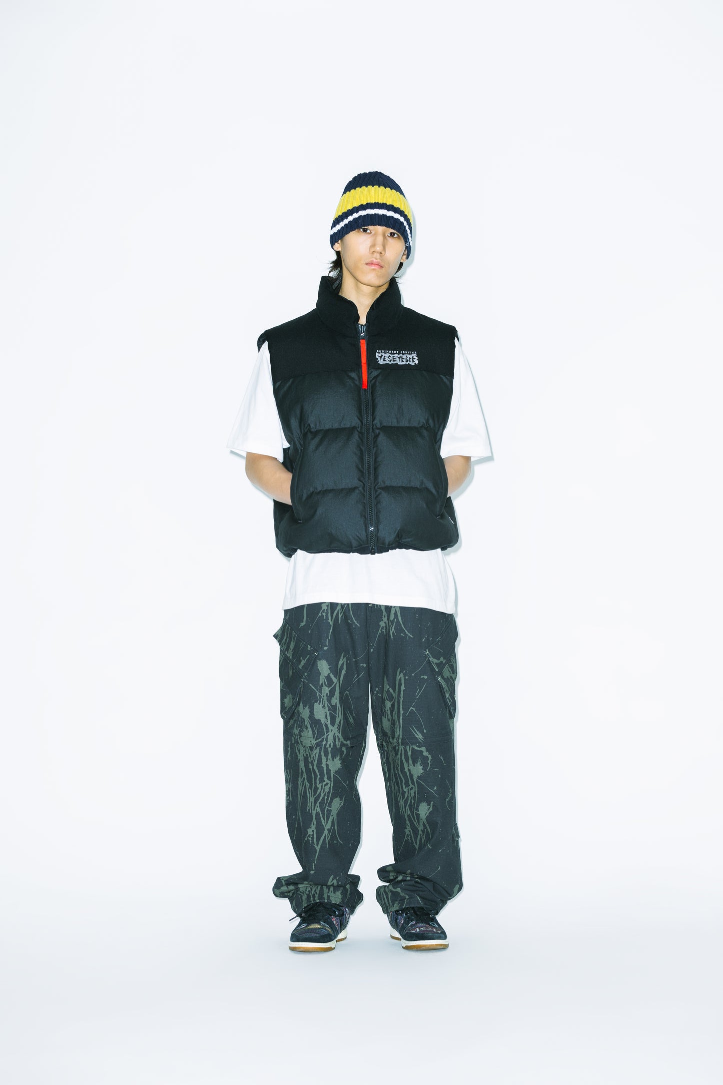 Zipper Knee Multi Pocket Pants
