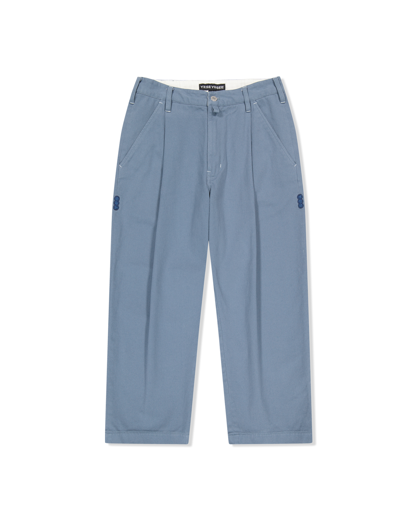 Broad One Tuck Cotton Twill Pants