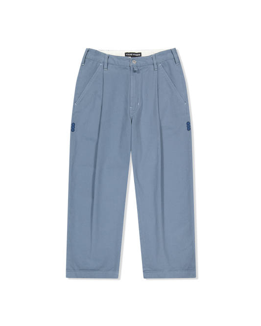 Broad One Tuck Cotton Twill Pants