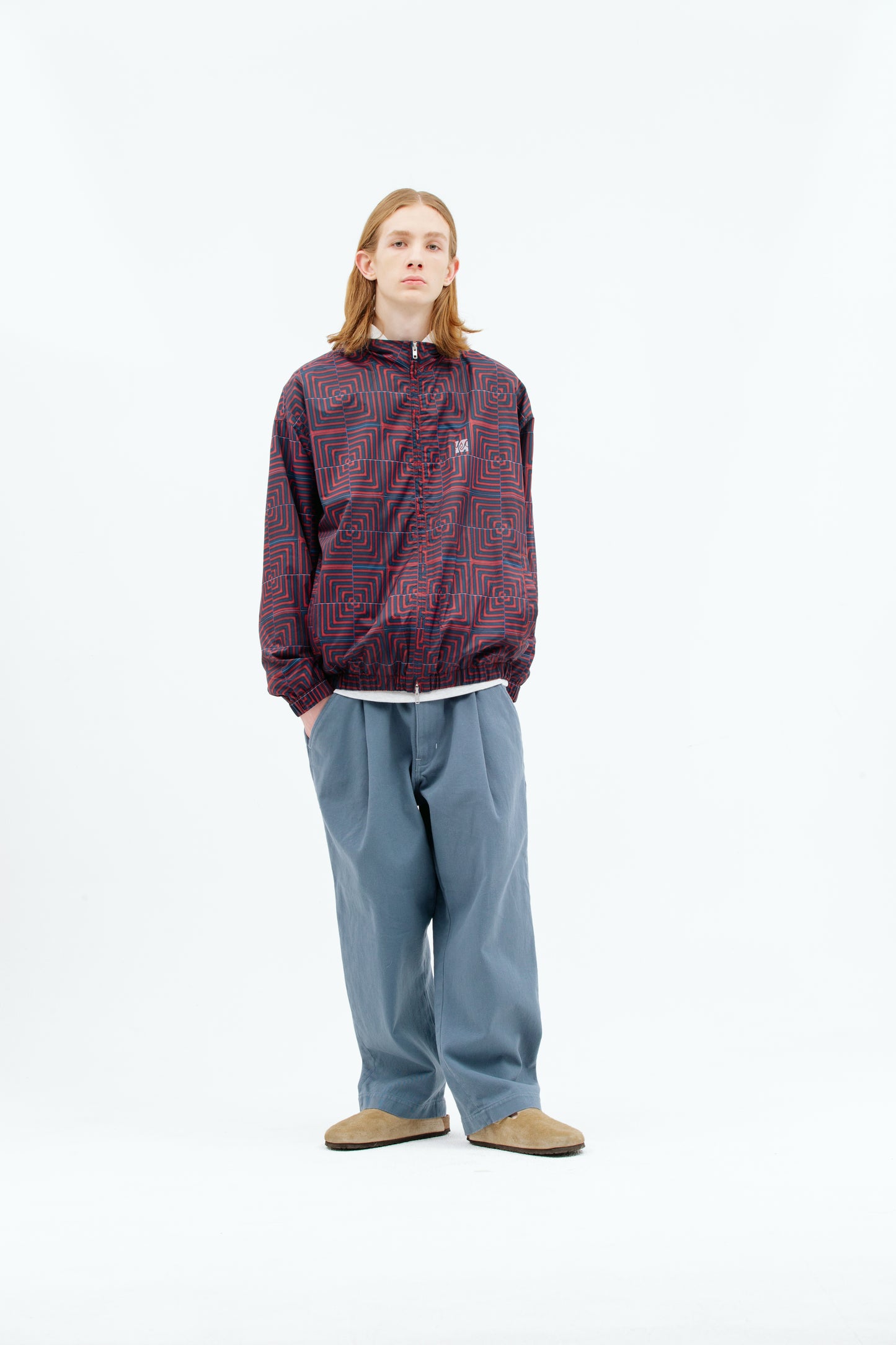 Broad One Tuck Cotton Twill Pants