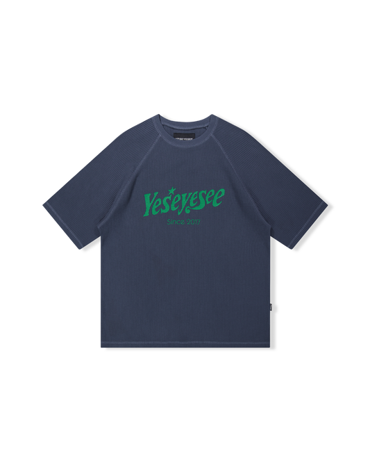 Y.E.S Raglan Waffle Tee