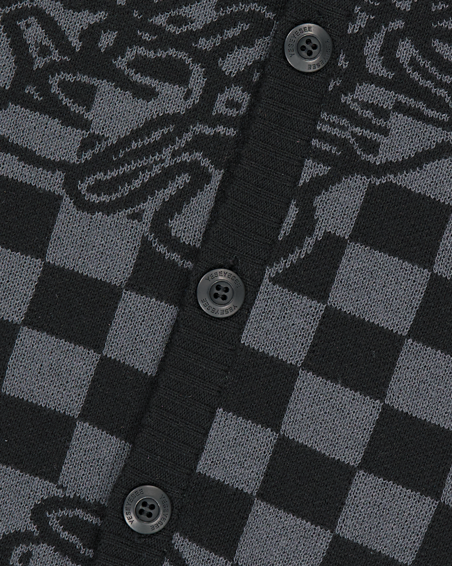 Y.E.S Checkerboard Cardigan