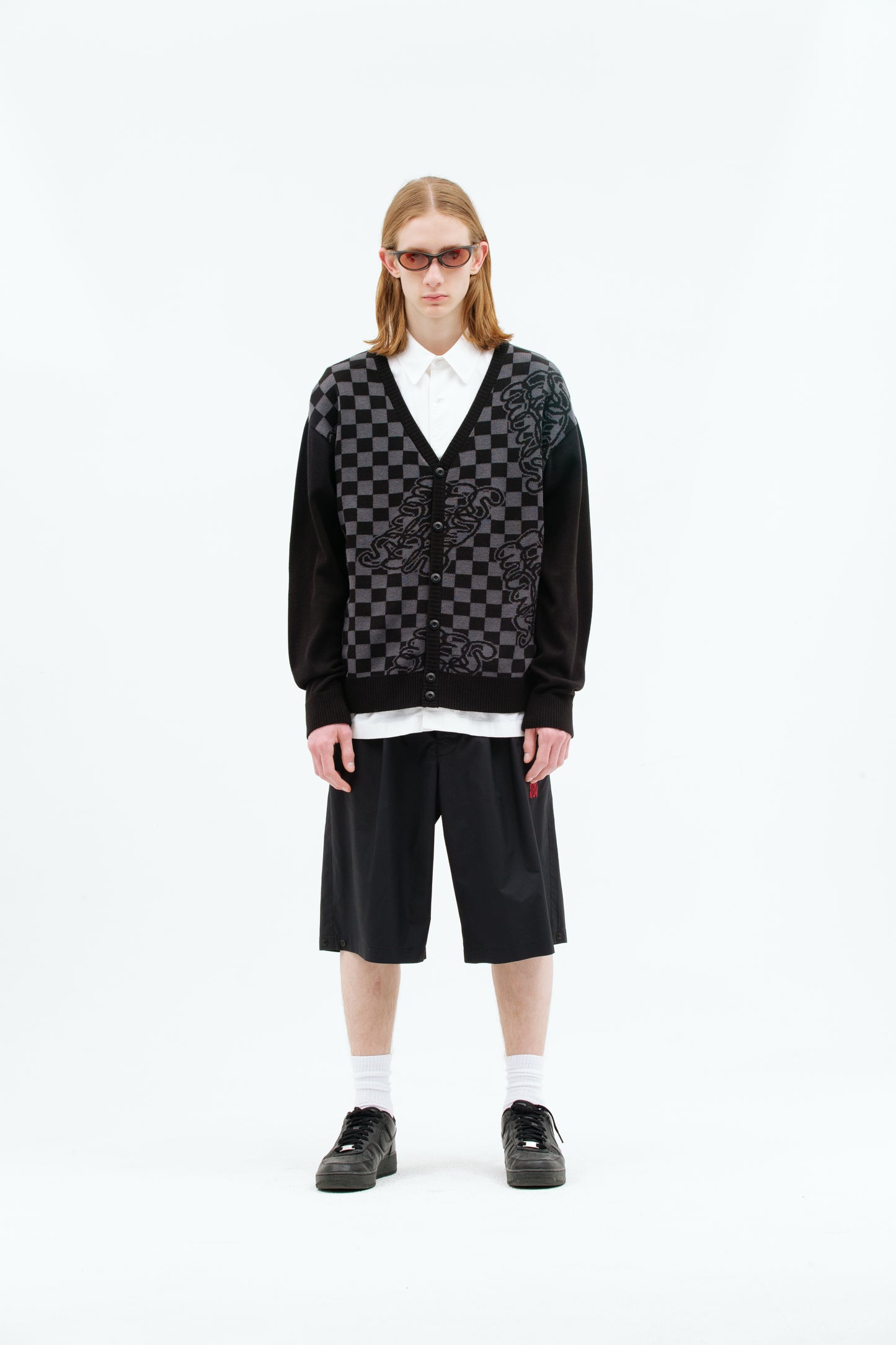 Y.E.S Checkerboard Cardigan