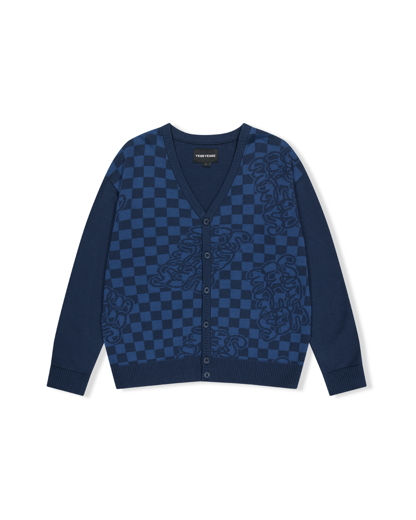 Y.E.S Checkerboard Cardigan