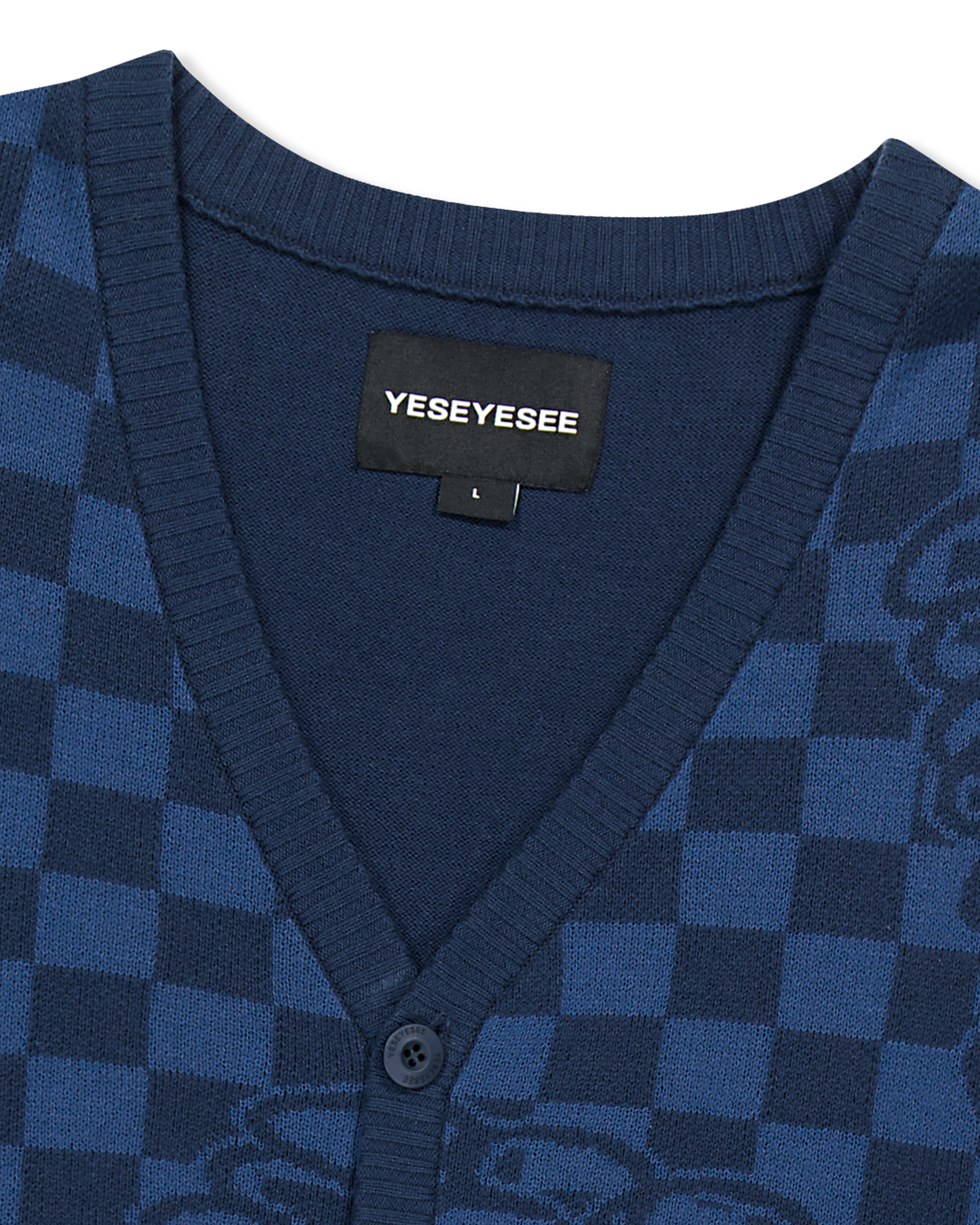 Y.E.S Checkerboard Cardigan