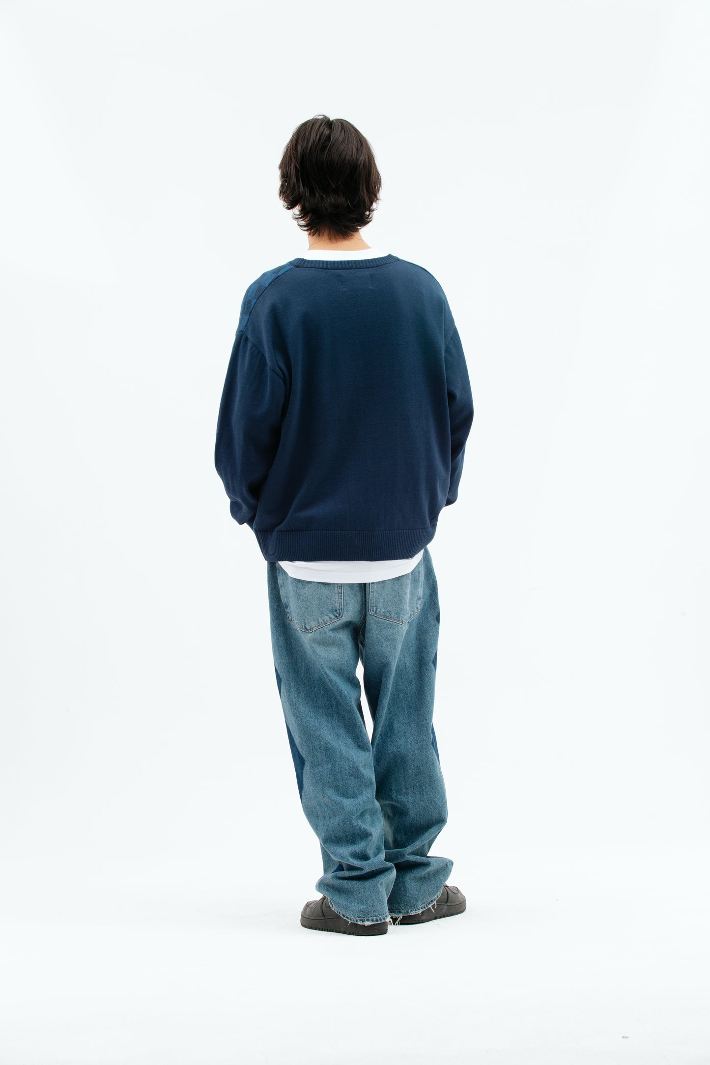 Y.E.S Checkerboard Cardigan