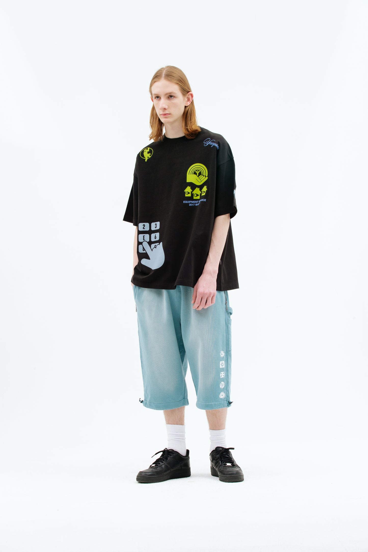 Y.E.S Native Symbol Carpenter Sweat Shorts