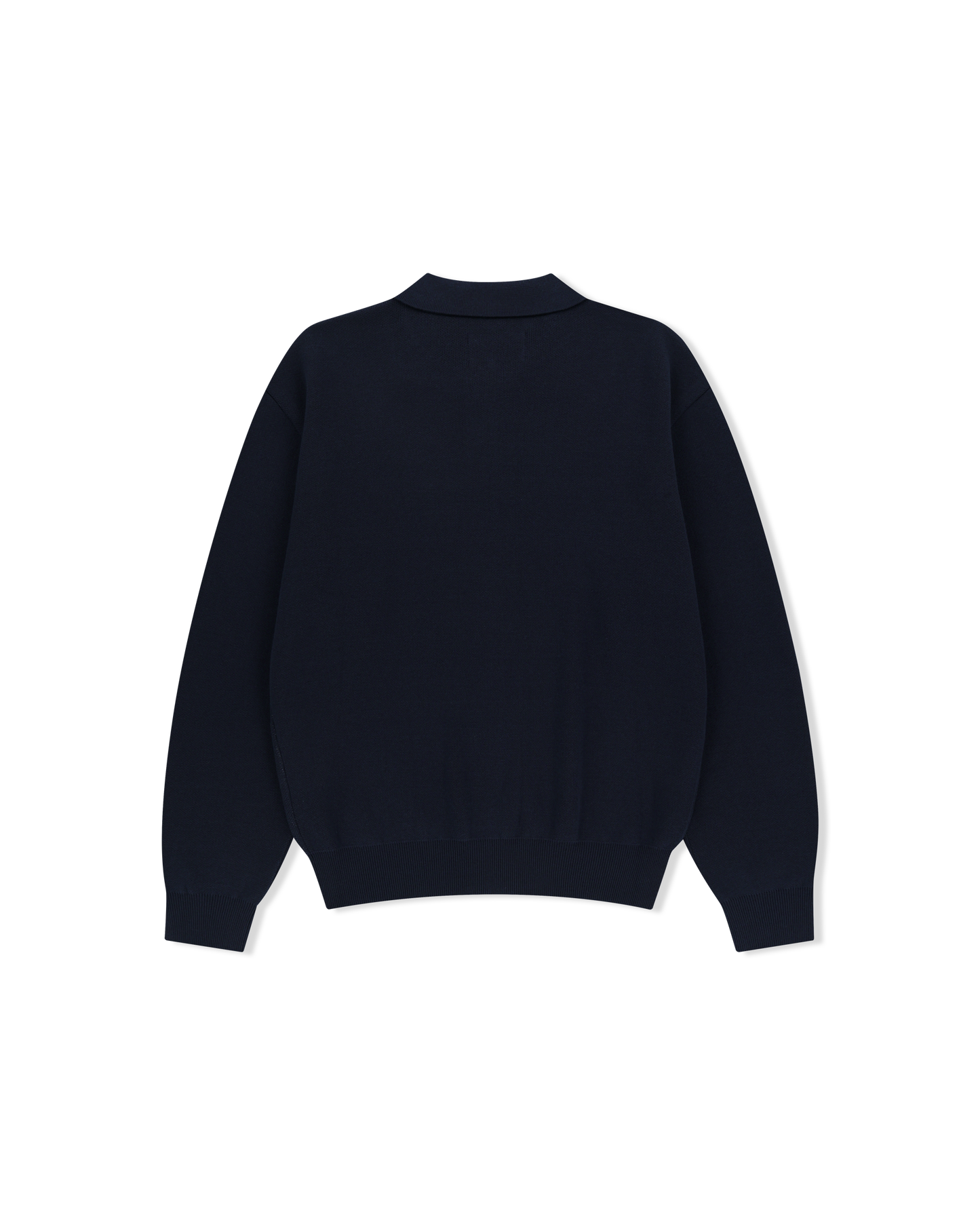 Knit Zip Up Polo Cardigan