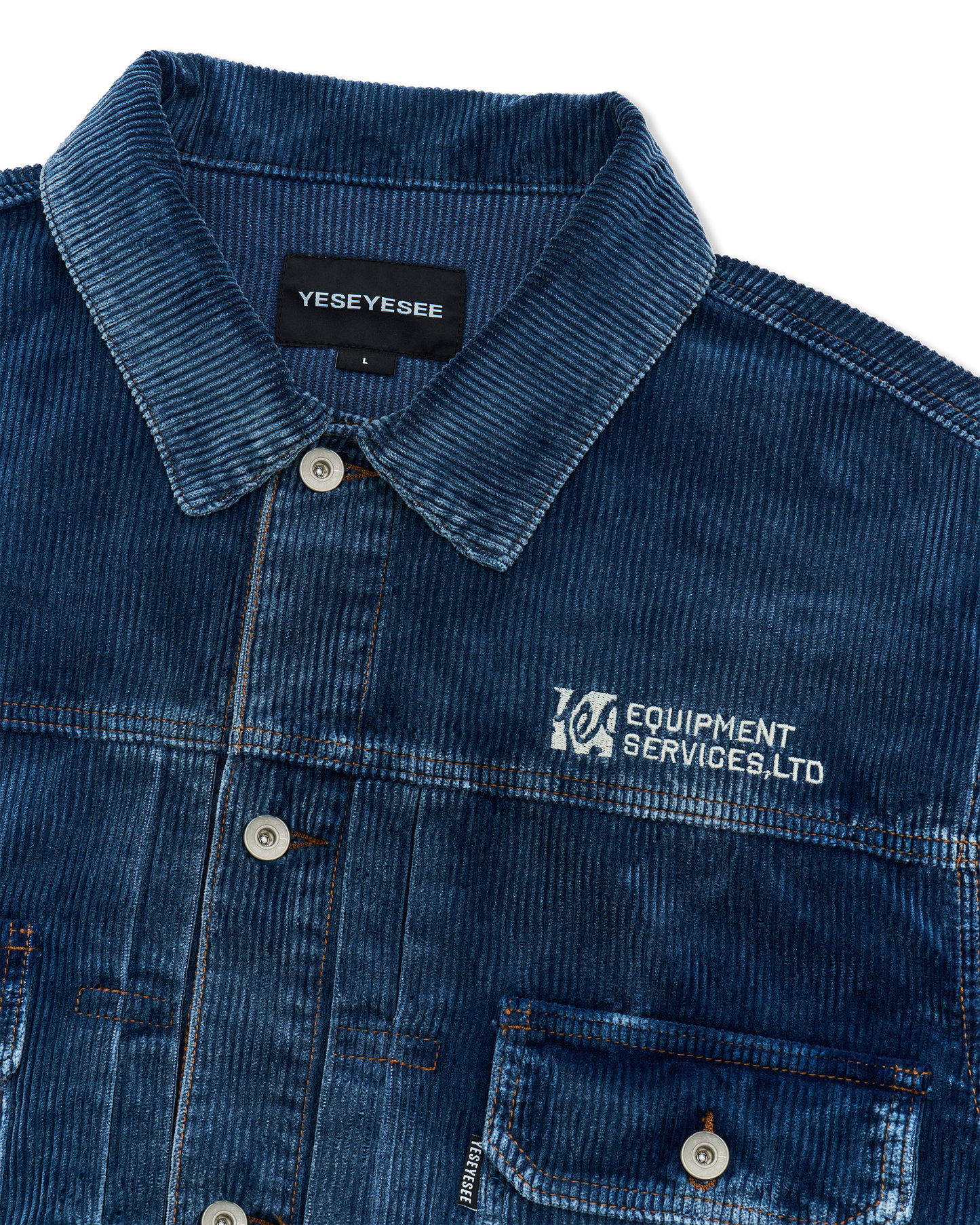 Dyed Corduroy Trucker Jacket