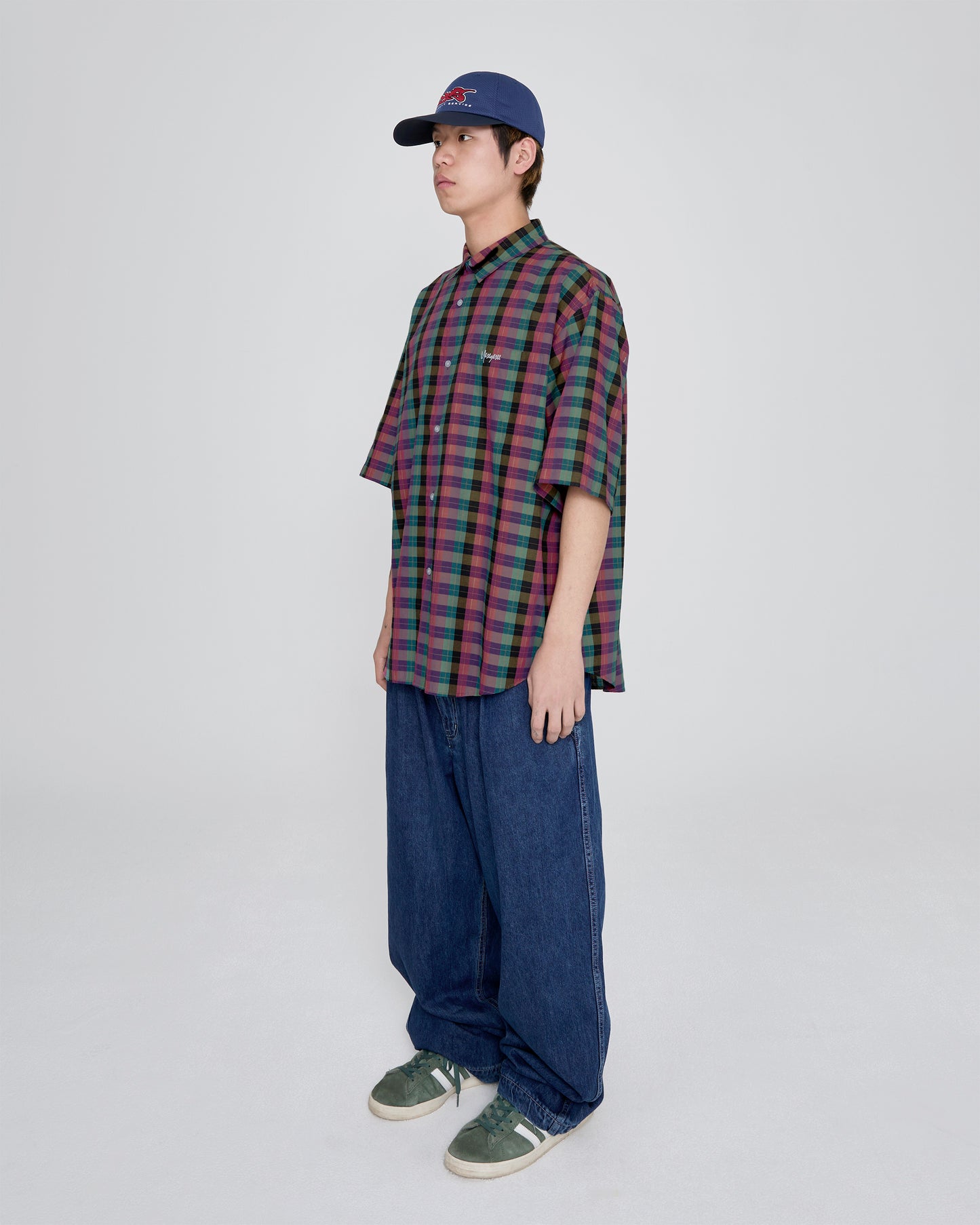 Y.E.S Short Sleeve Check Shirt