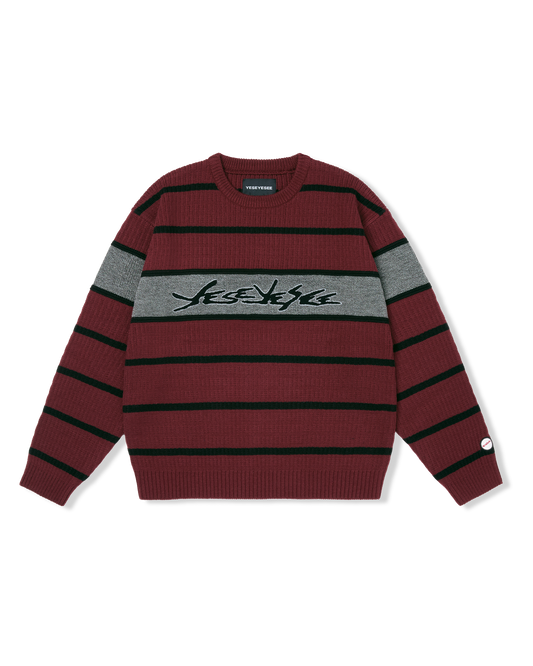 Tenga x Y.E.S Stripe Knit Pullover